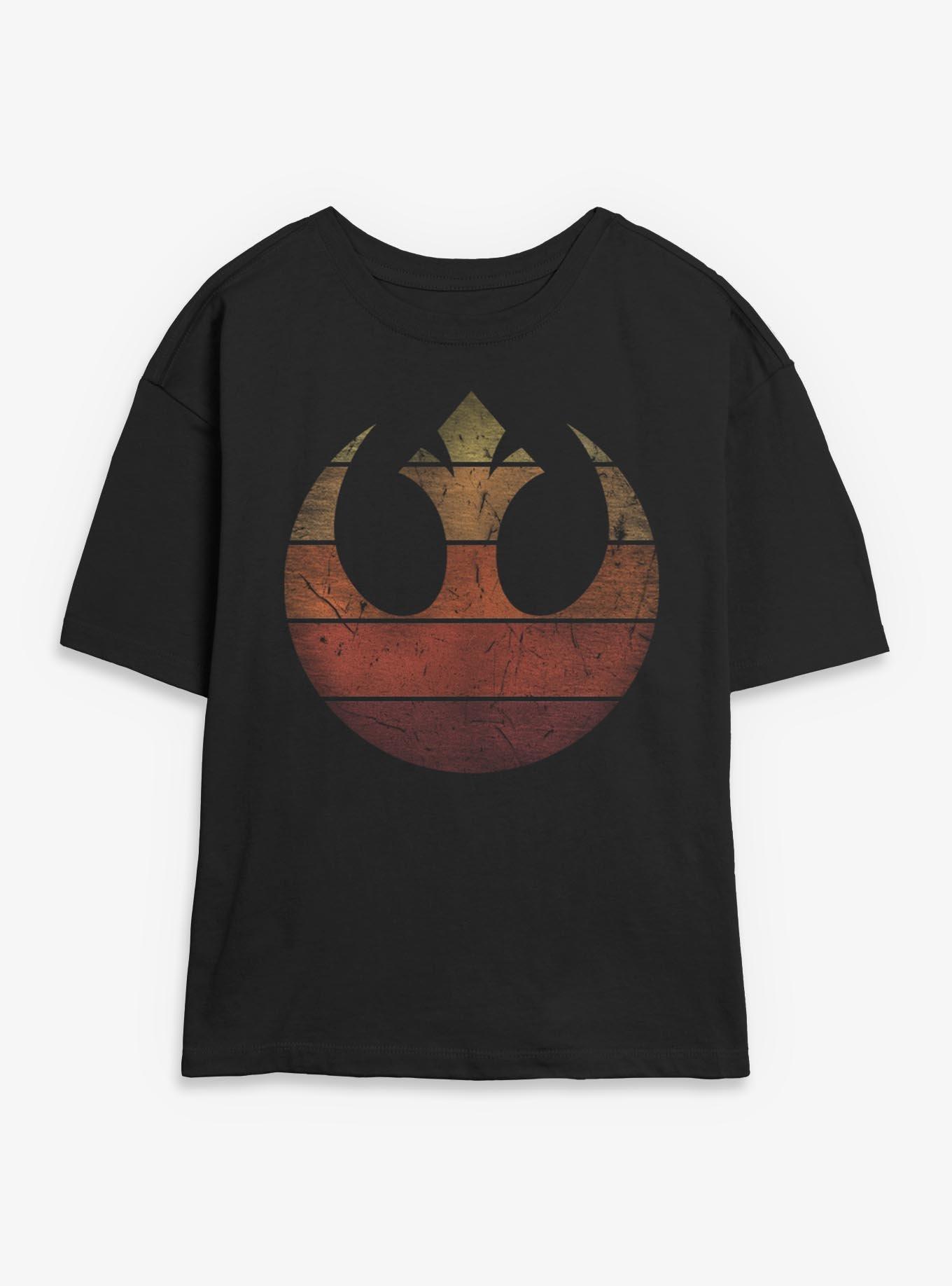 Star Wars Rebel Retro Gradient Womens Skimmer T-Shirt, , hi-res