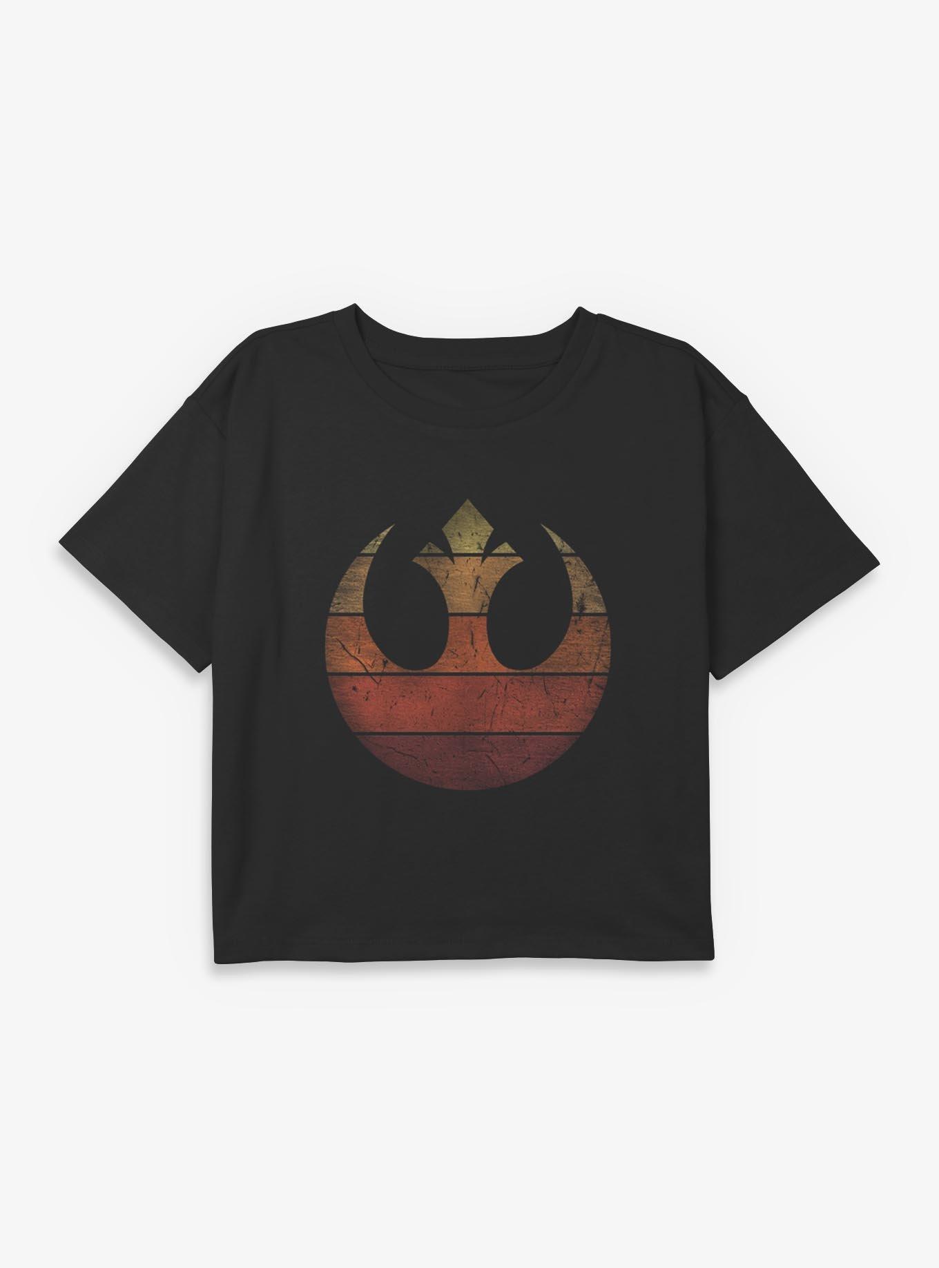 Star Wars Rebel Retro Gradient Youth Girls Boxy T-Shirt, , hi-res