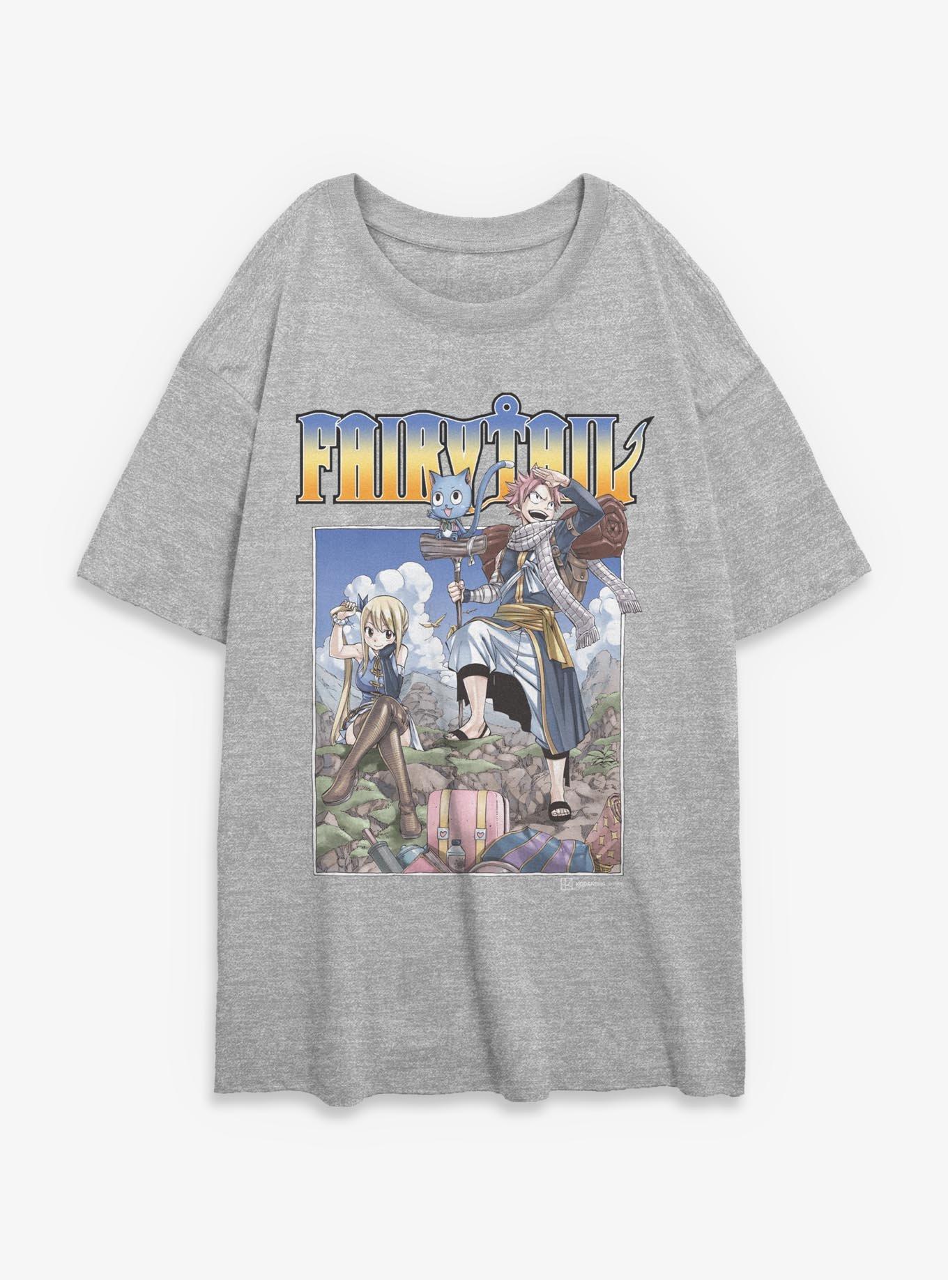 Fairy Tail On A Mission Womens Oversized T-Shirt, , hi-res