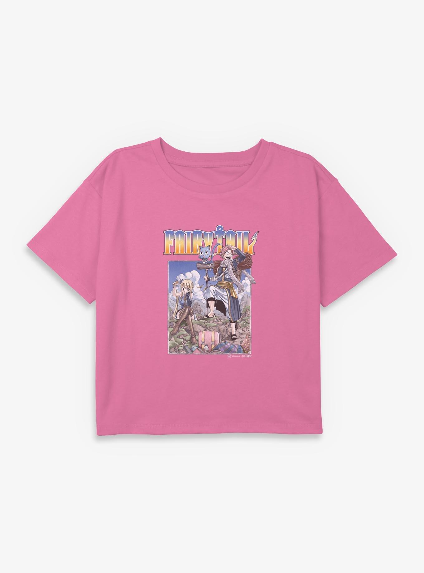Fairy Tail On A Mission Youth Girls Boxy T-Shirt, , hi-res