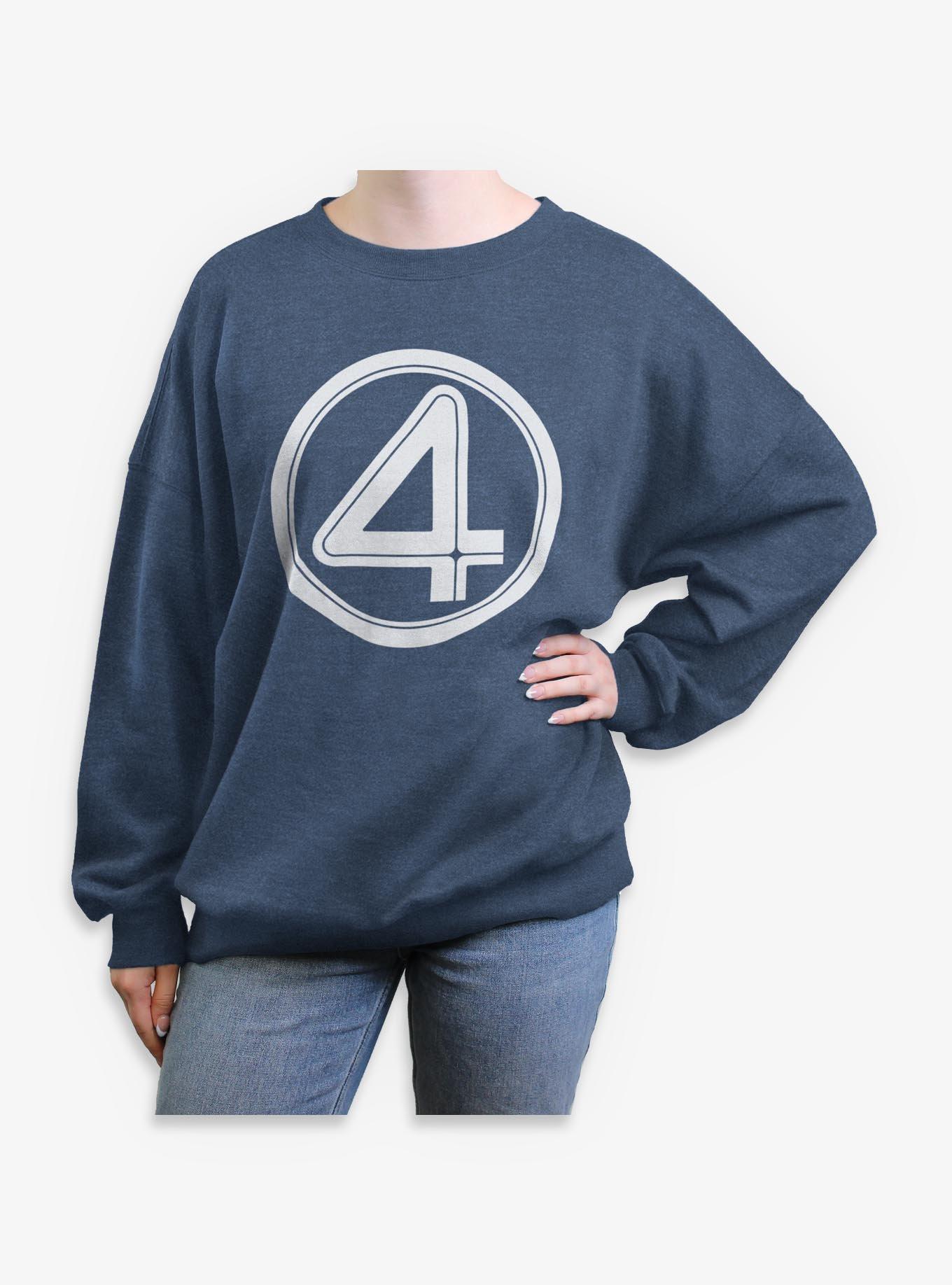 Marvel Fantastic Four Logo Womens Oversized Sweatshirt, , hi-res
