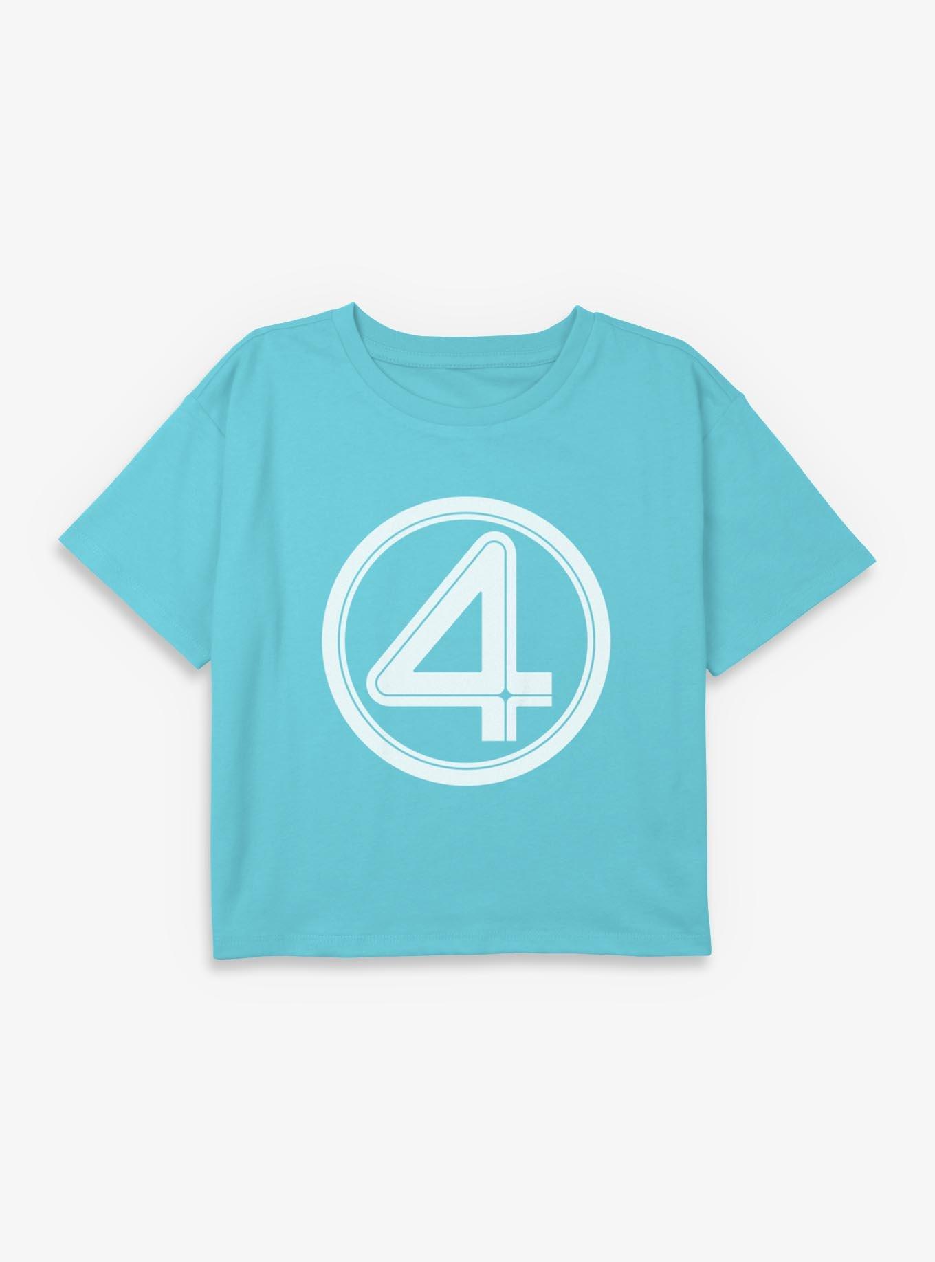 Marvel Fantastic Four Logo Youth Girls Boxy T-Shirt, , hi-res