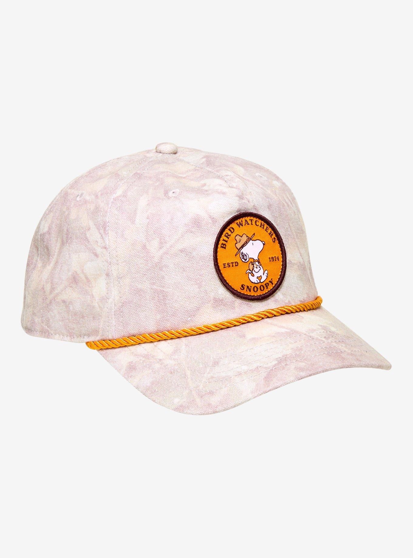 Peanuts Snoopy Camping Camouflage Cord Snapback Hat, , hi-res