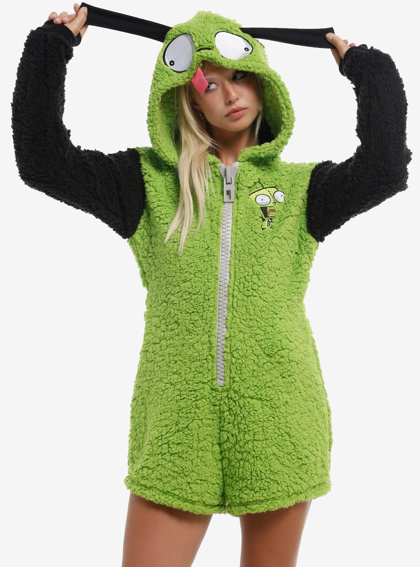 Invader Zim GIR Snacks Sherpa Romper