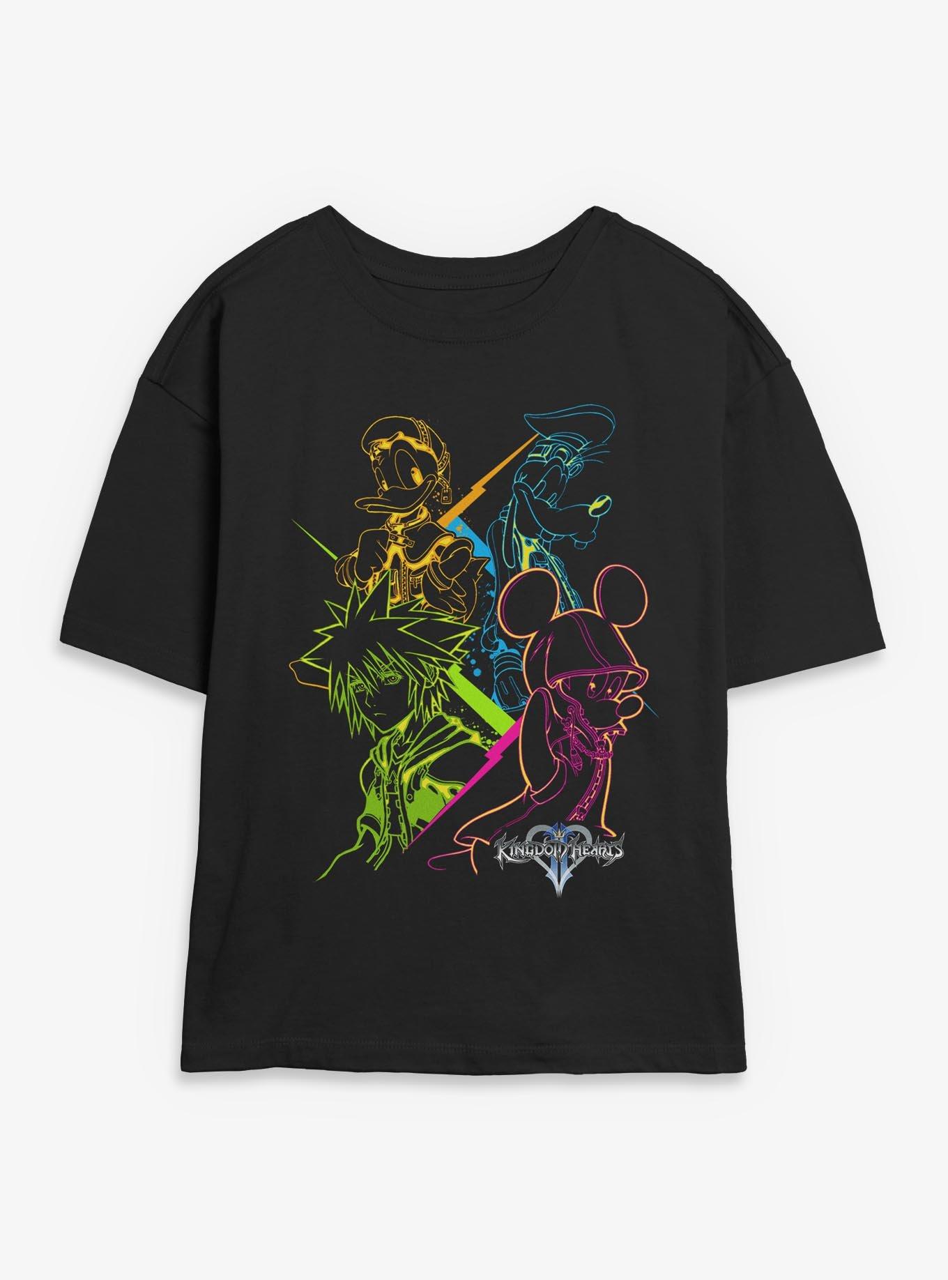Disney Kingdom Hearts Main Party Womens Skimmer T-Shirt, , hi-res