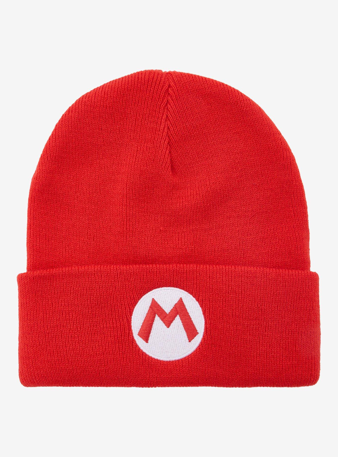 Super Mario Bros. Mario Logo Beanie, , hi-res