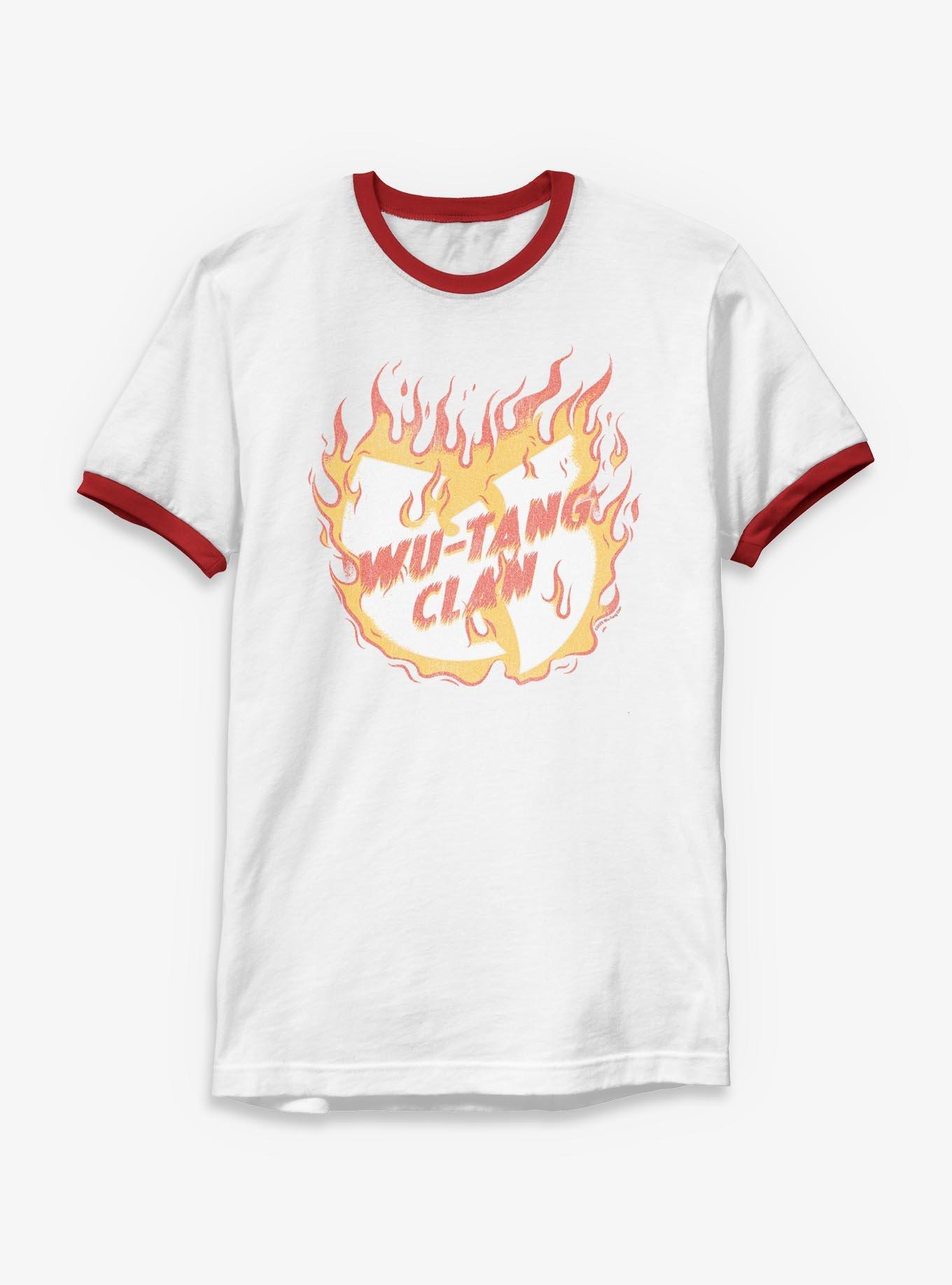 Wu-Tang Clan Fire Logo Ringer T-Shirt, , hi-res