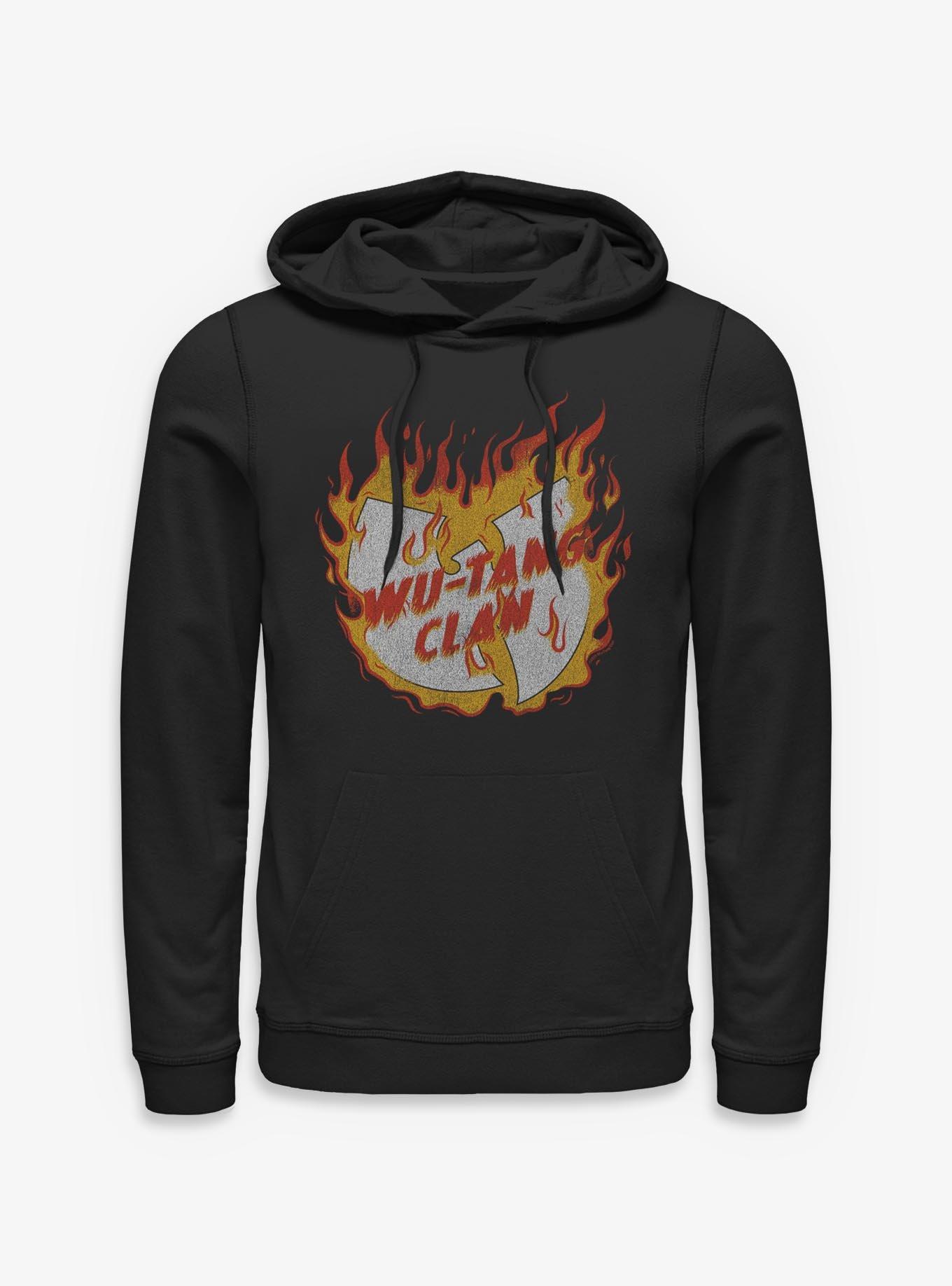 NULL Wu-Tang Clan Fire Logo Hoodie