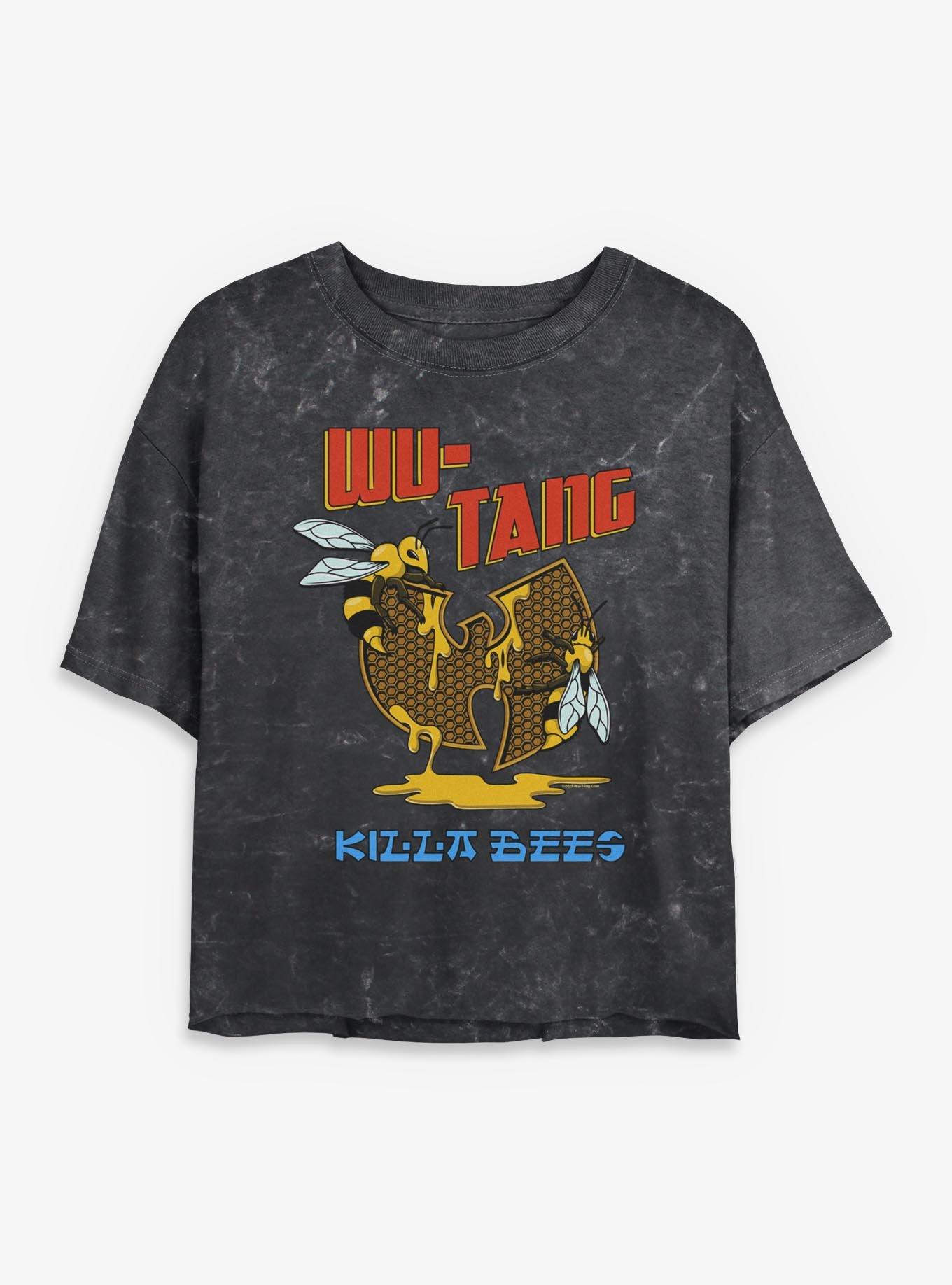 Wu-Tang Clan Killer Bees Girls Mineral Wash Crop T-Shirt, , hi-res