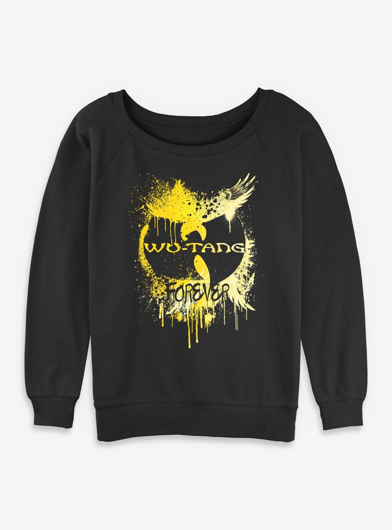 NULL Wu-Tang Clan Paint Splash Girls Slouchy Sweatshirt