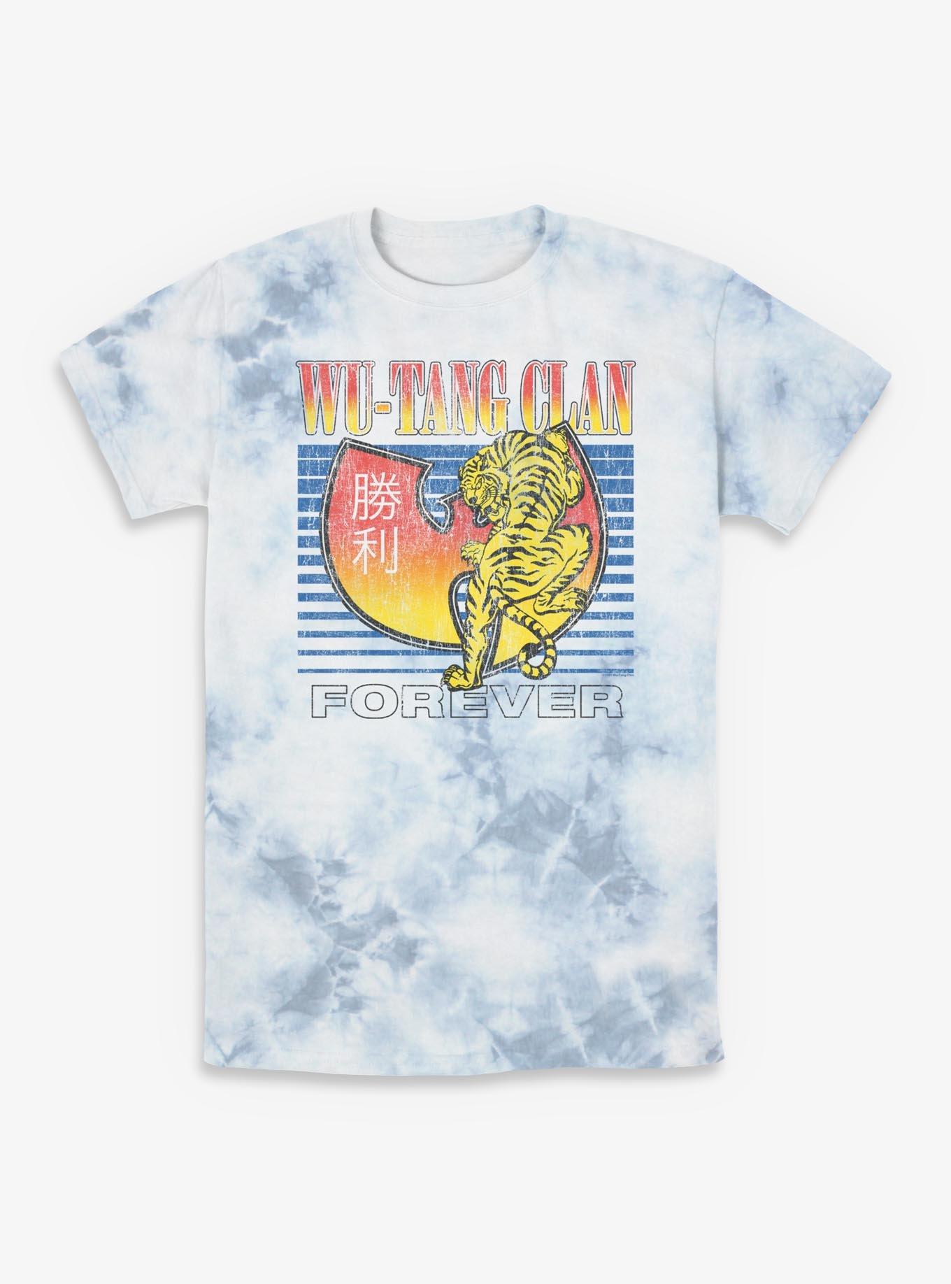 NULL Wu-Tang Clan Forever Tiger Logo Tie-Dye T-Shirt
