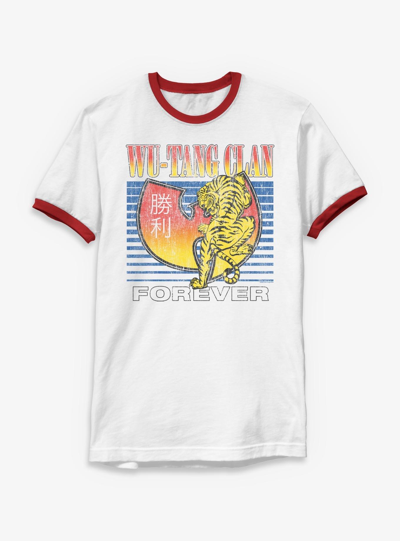 NULL Wu-Tang Clan Forever Tiger Logo Ringer T-Shirt