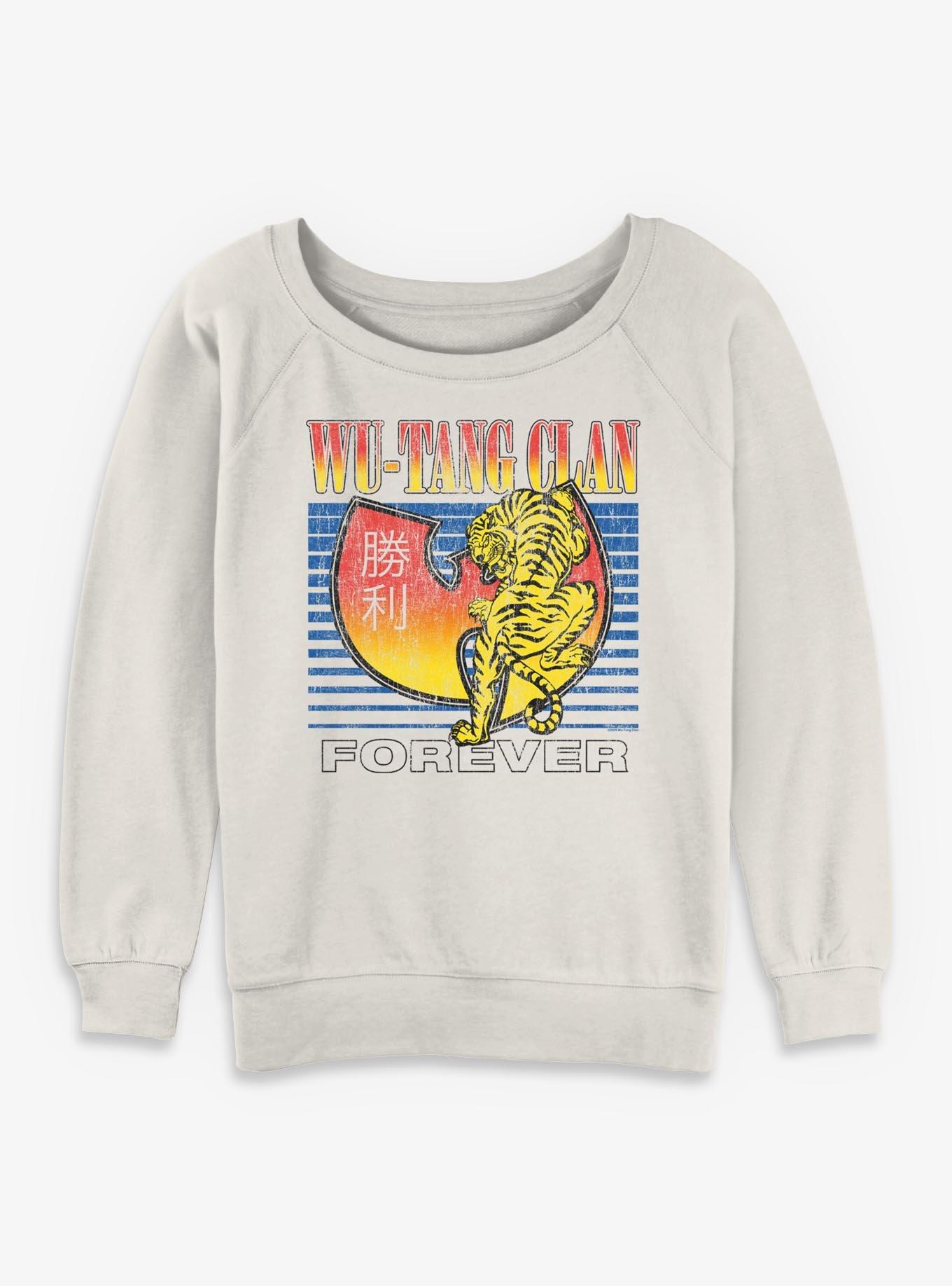 Wu-Tang Clan Forever Tiger Logo Girls Slouchy Sweatshirt, , hi-res