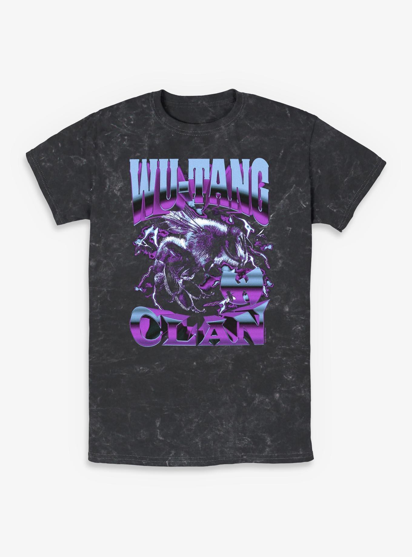 Wu-Tang Clan Logo Killer Bee Mineral Wash T-Shirt, , hi-res