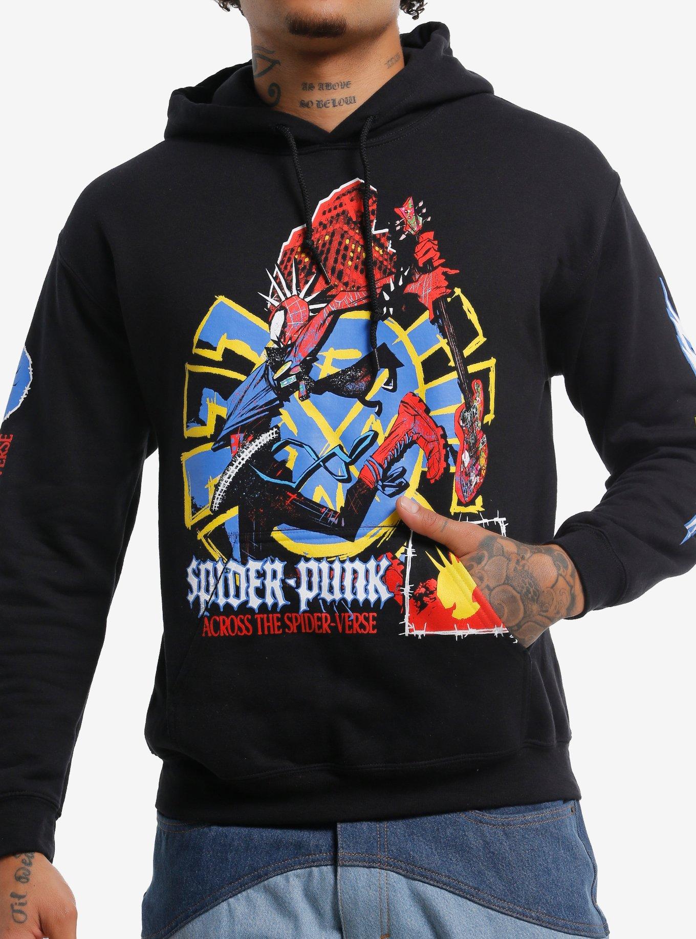 Marvel Spider-Man: Across The Spider-Verse Spider-Punk Metal Hoodie, , hi-res
