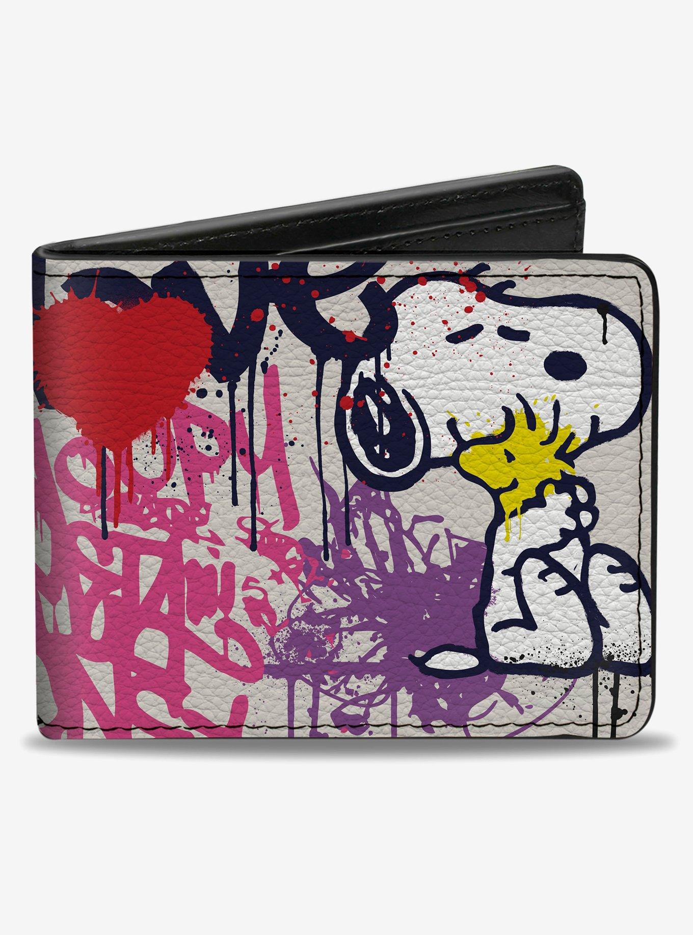 Peanuts Snoopy and Woodstock Graffiti Multi Bifold Wallet, , hi-res