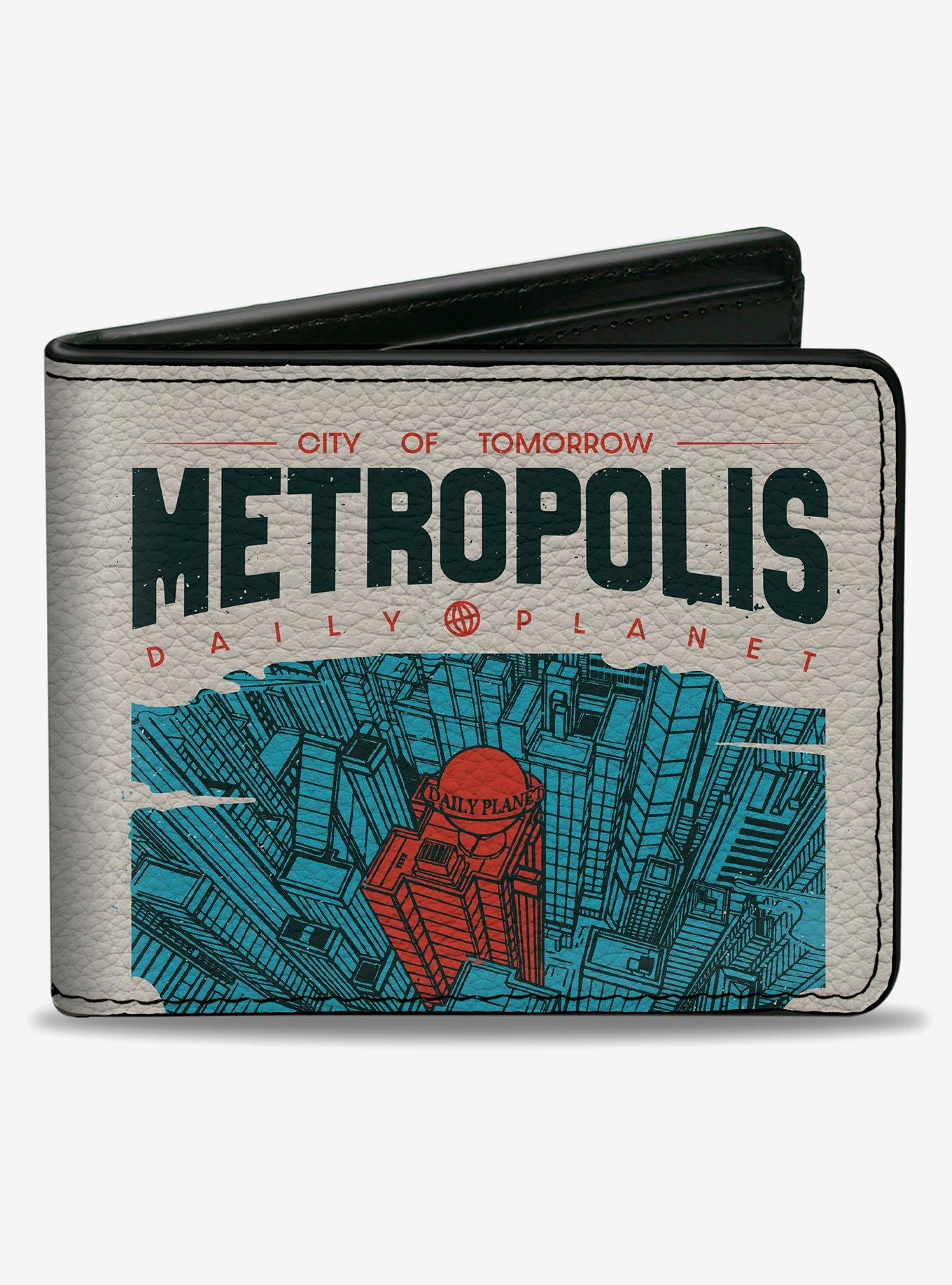 DC Comics Superman Metropolis Daily Planet Sky View Bifold Wallet, , hi-res