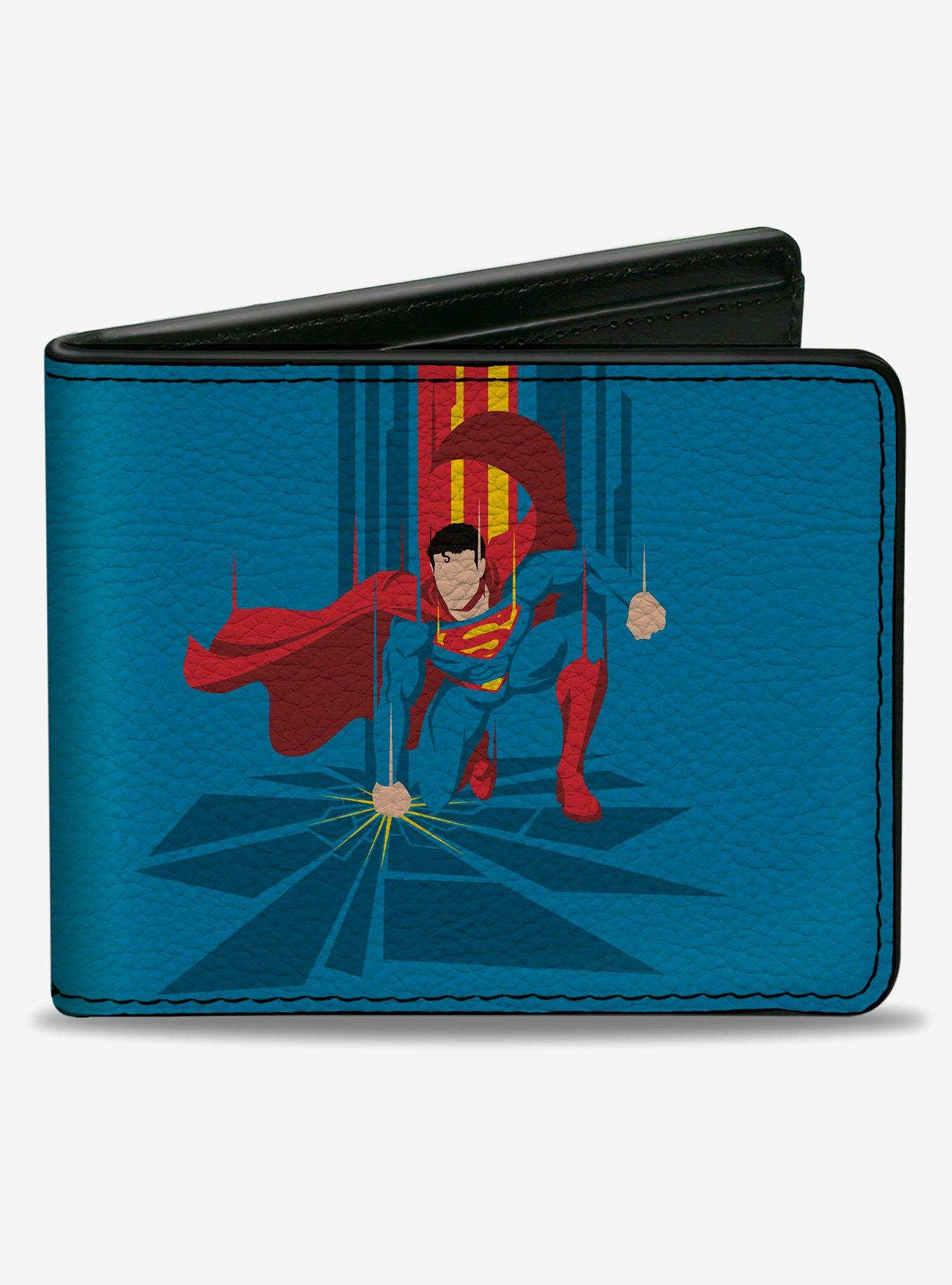 DC Comics Superman Down Punch Silhouette Bifold Wallet, , hi-res