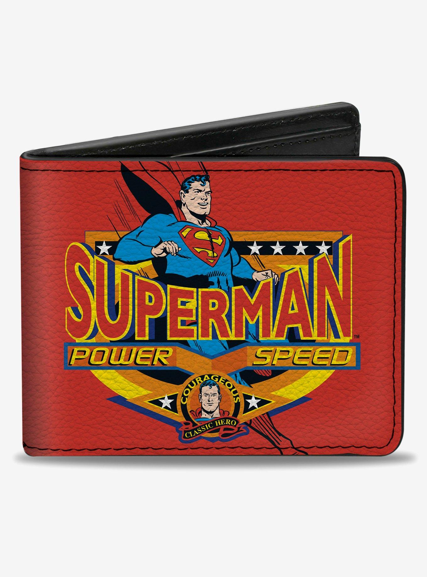 DC Comics Superman Power Speed Badge Bifold Wallet, , hi-res