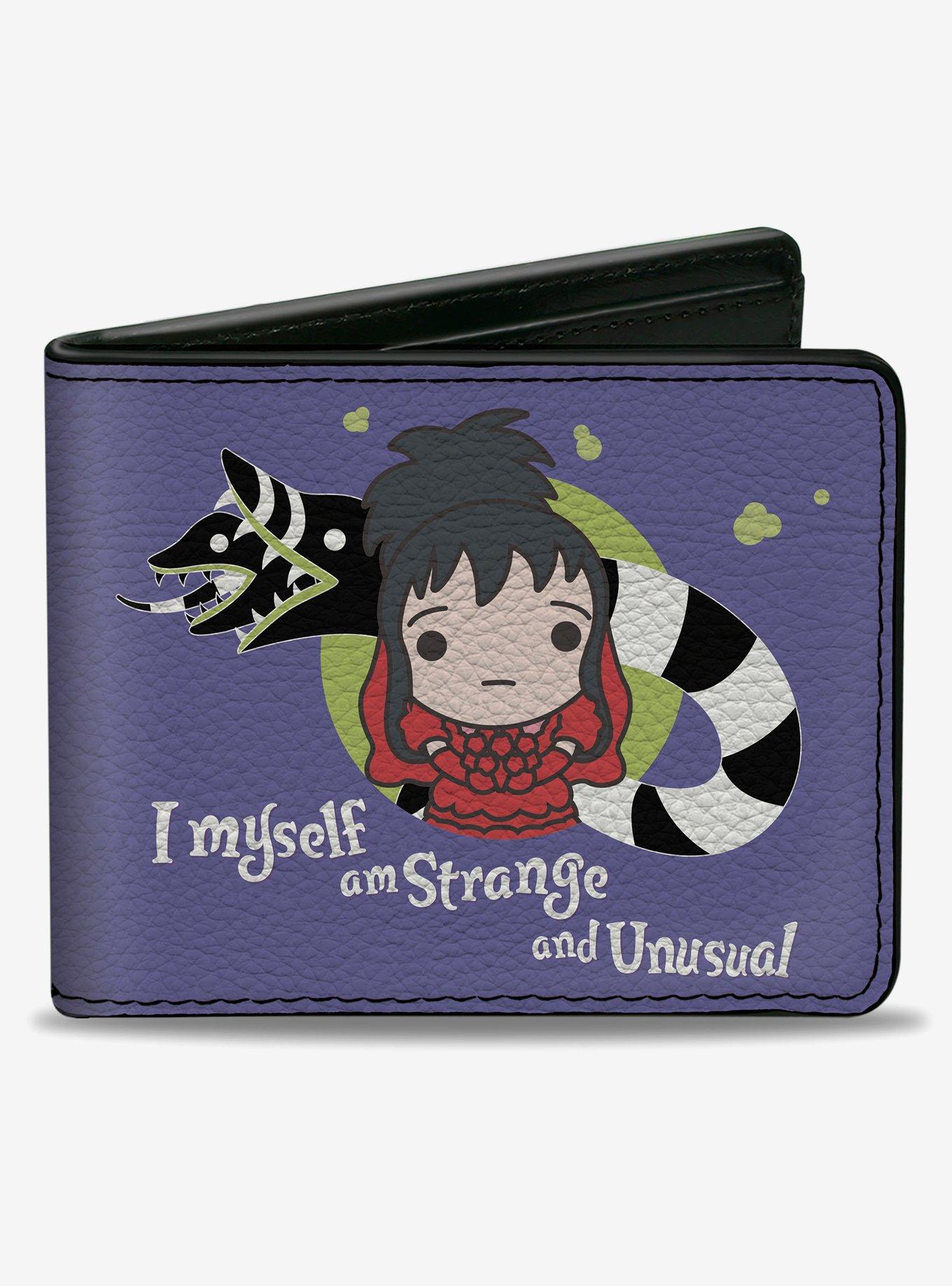 Beetlejuice Chibi Lydia and Sandworm Strange and Unusual Bifold Wallet, , hi-res