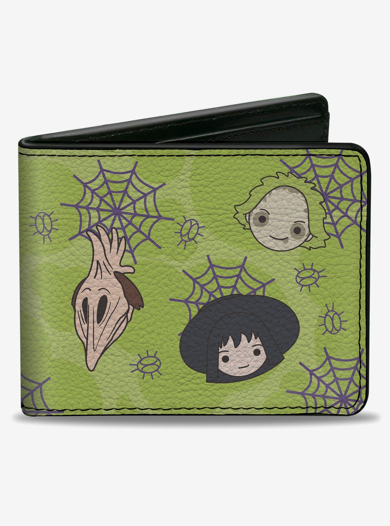 Beetlejuice Chibi Lydia and Sandworm Strange and Unusual Pose Bifold Wallet, , hi-res