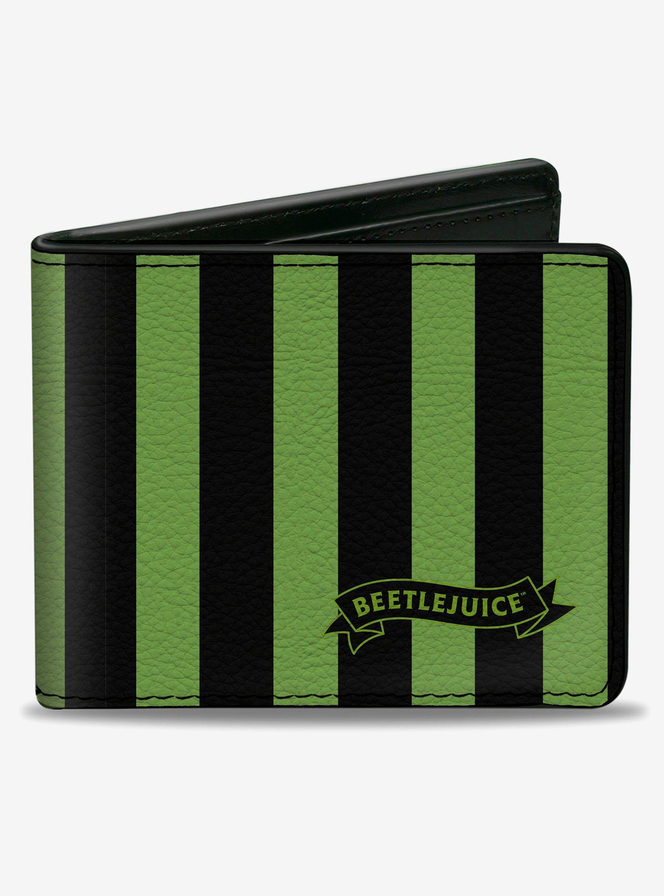 Beetlejuice Chibi Characters and Spider Webs Bifold Wallet, , hi-res
