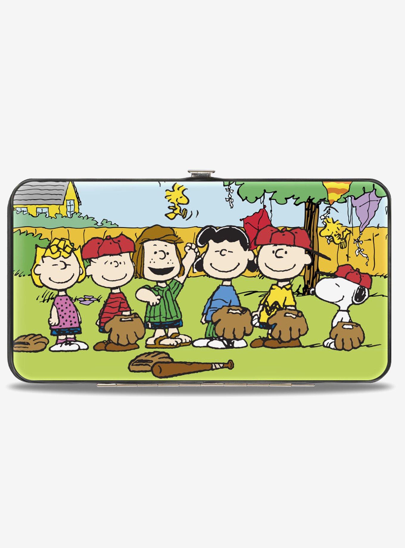 Peanuts Gang Backyard Baseball Group Pose Hinged Wallet, , hi-res