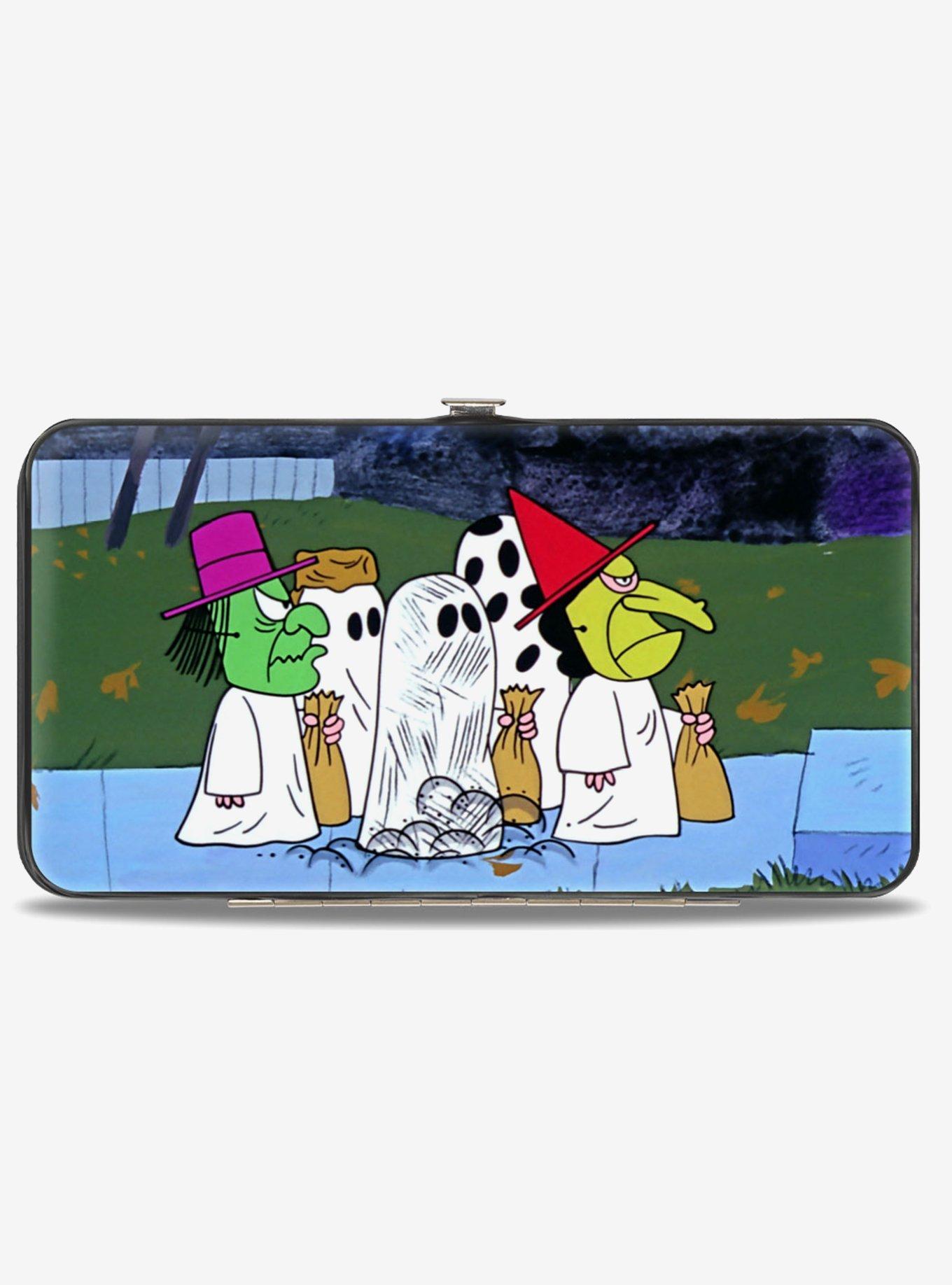 Peanuts Gang Trick Or Treat Group Pose Hinged Wallet, , hi-res