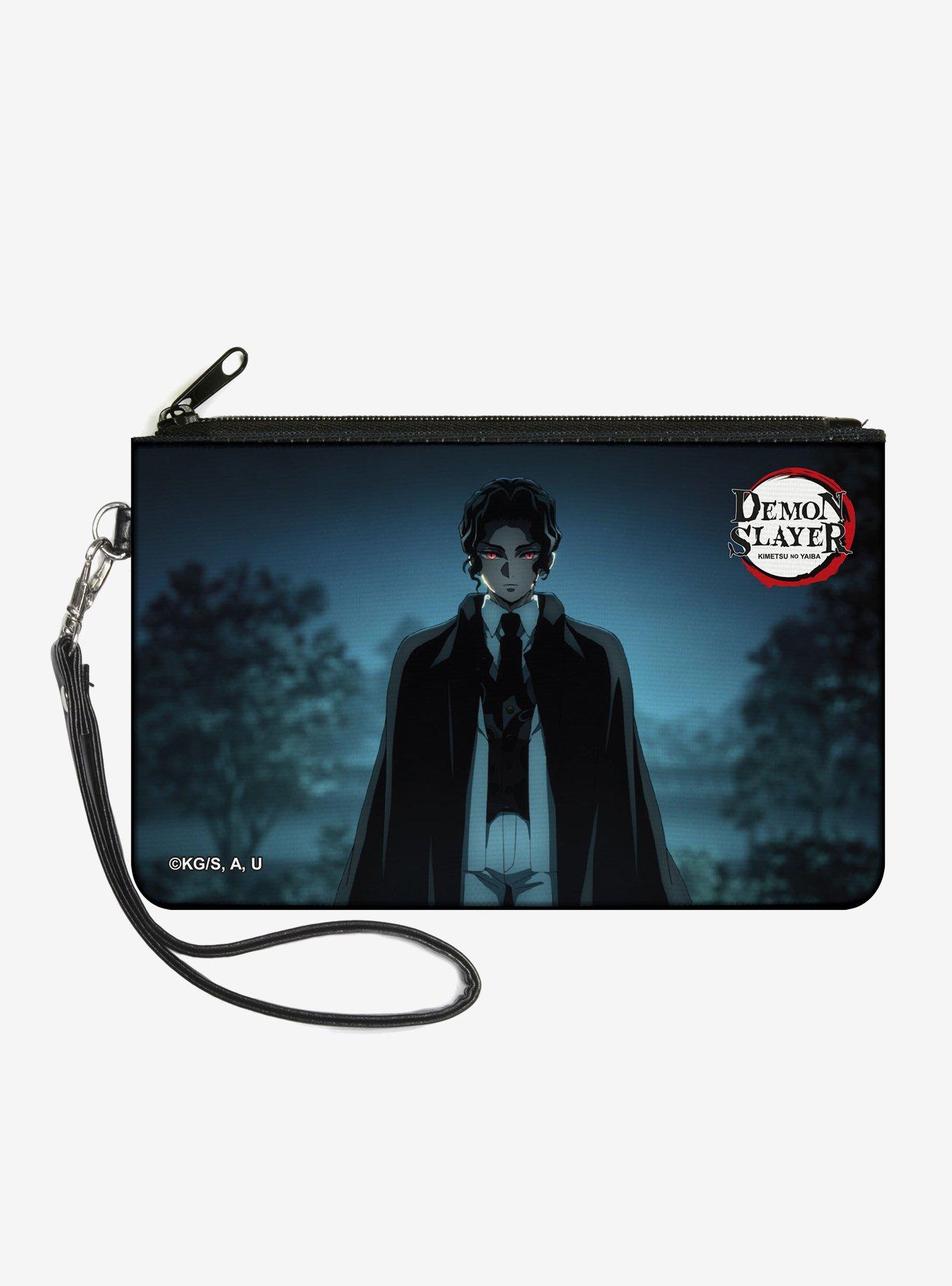 Demon Slayer: Kimetsu No Yaiba Muzan Kibutsuji Standing & Title Zip Clutch Wallet, , hi-res