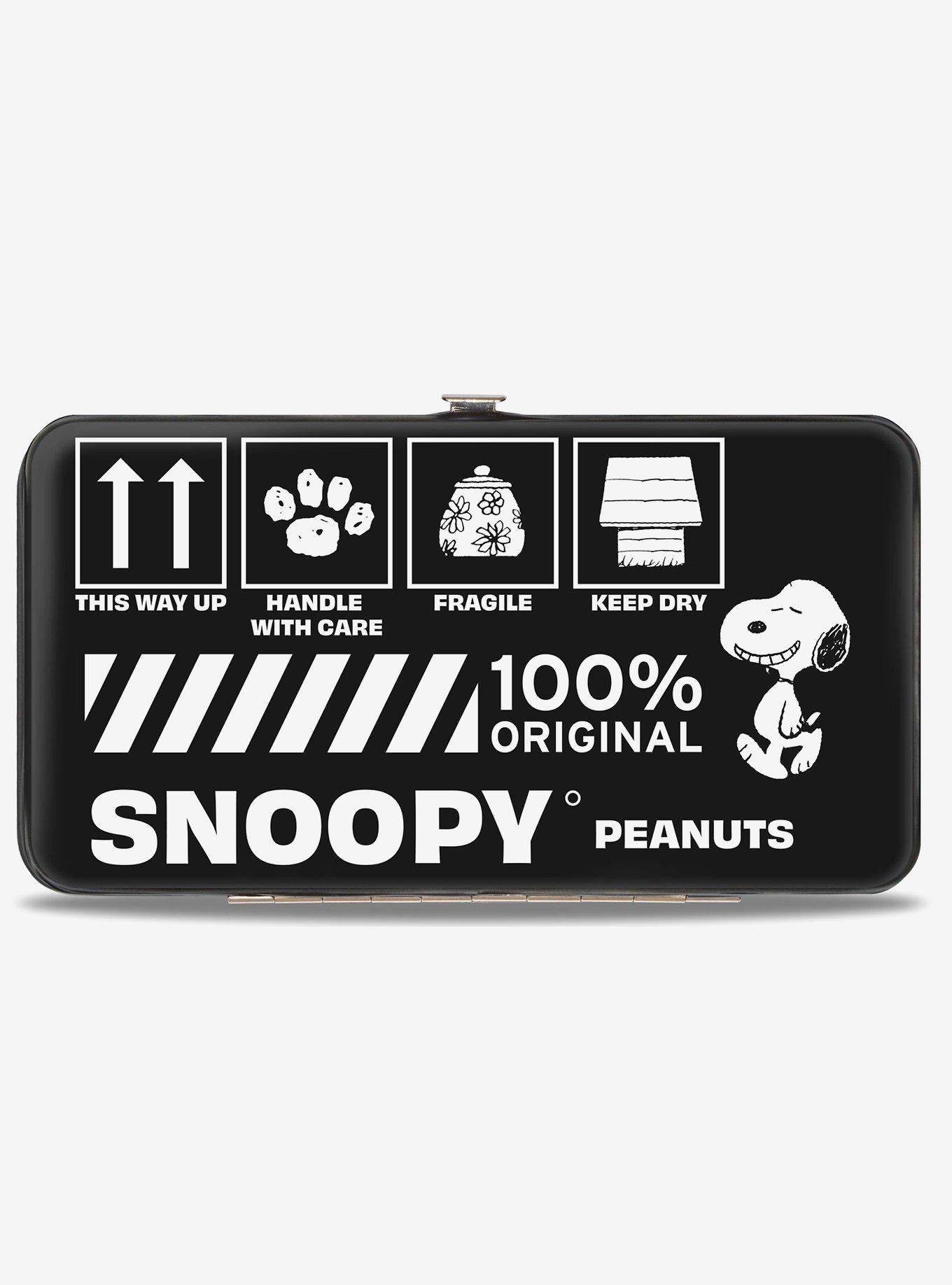 Peanuts Snoopy Care Symbols 100% Original Hinged Wallet, , hi-res