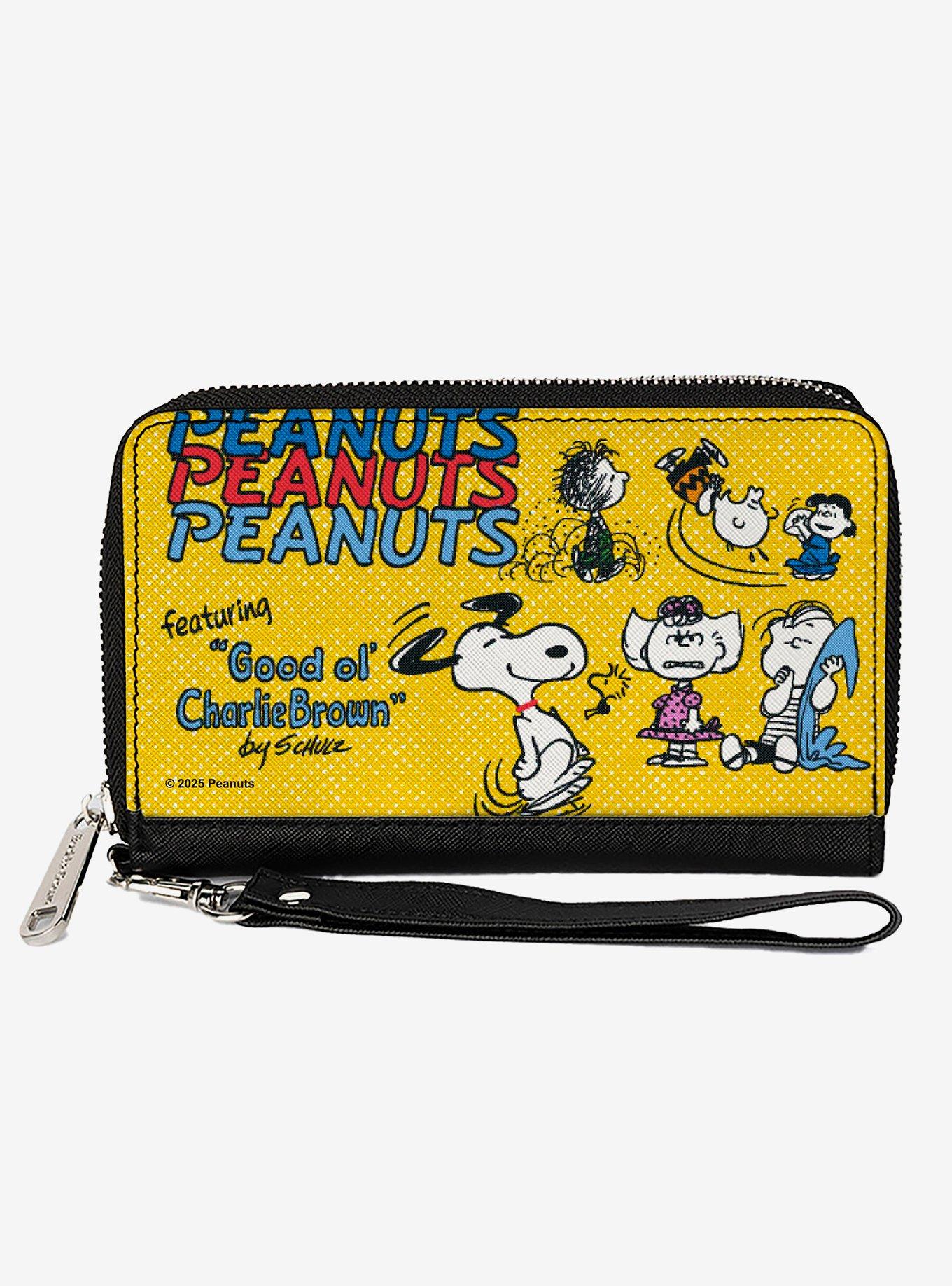 Peanuts Gang Featuring Good Ol' Charlie Brown Poses Zip Around Wallet, , hi-res