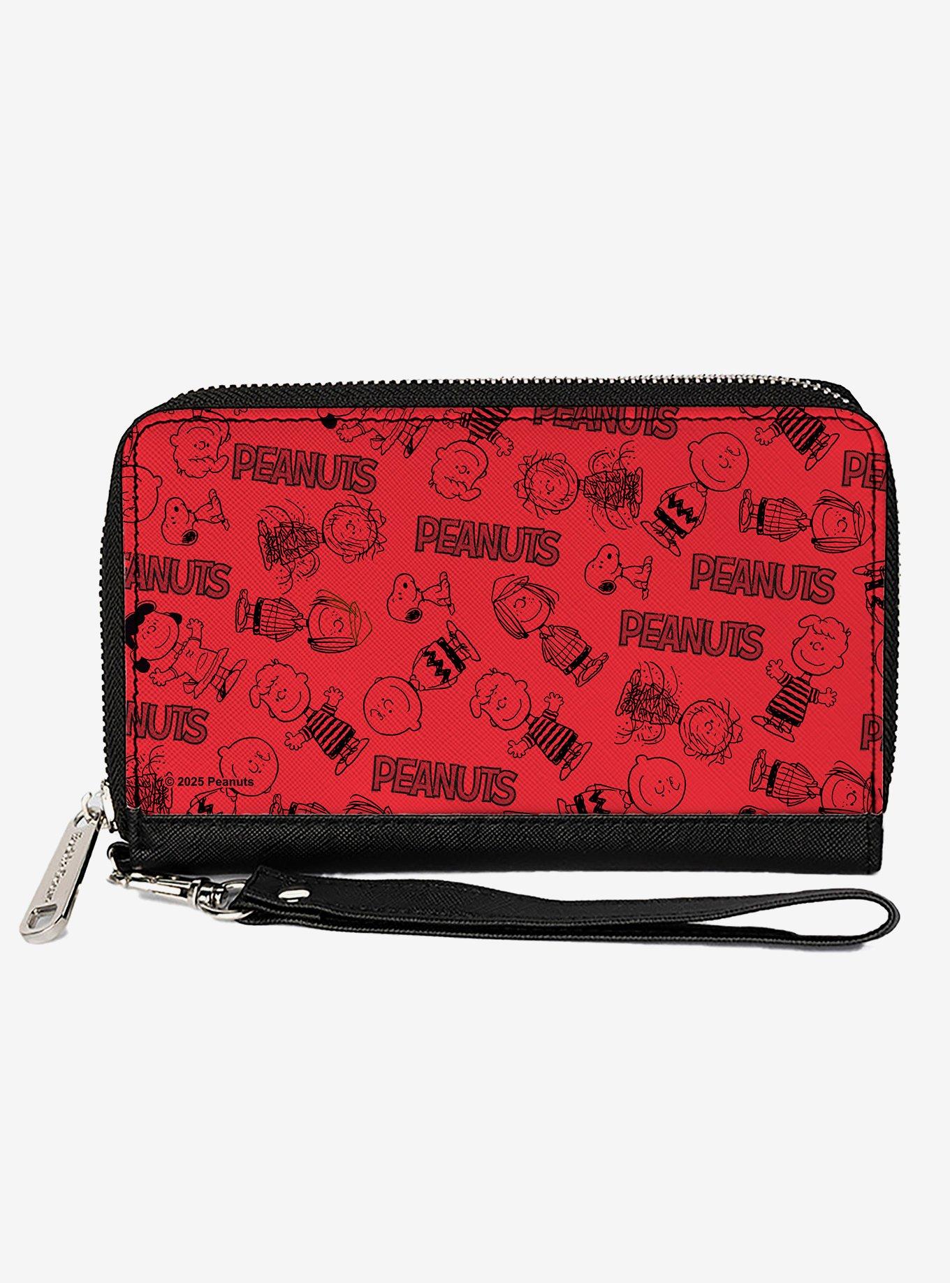Peanuts Gang Six Character and Title Zip Around Wallet, , hi-res