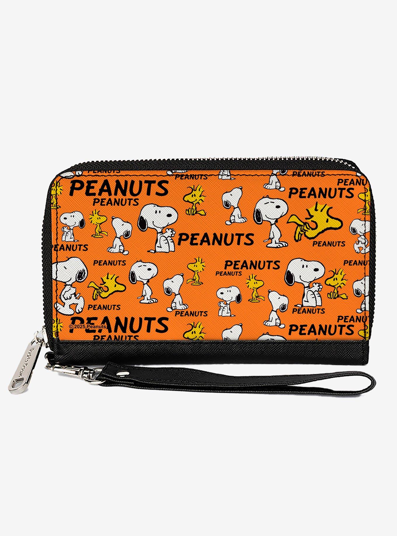 Peanuts Snoopy and Woodstock Poses Zip Around Wallet, , hi-res