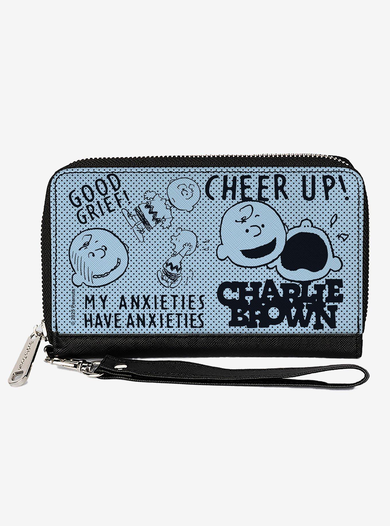 Peanuts Charlie Brown Poses and Quotes Zip Around Wallet, , hi-res