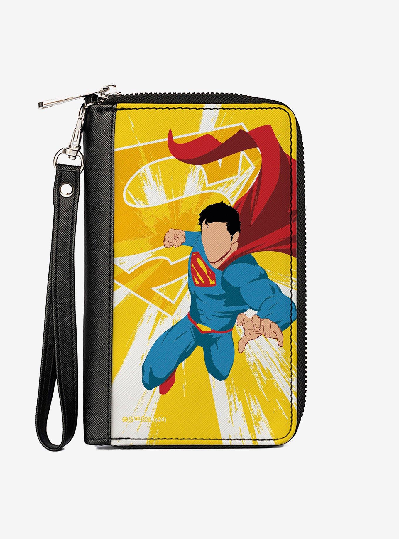 DC Comics Superman No Face and Shield Rays Zip Around Wallet, , hi-res