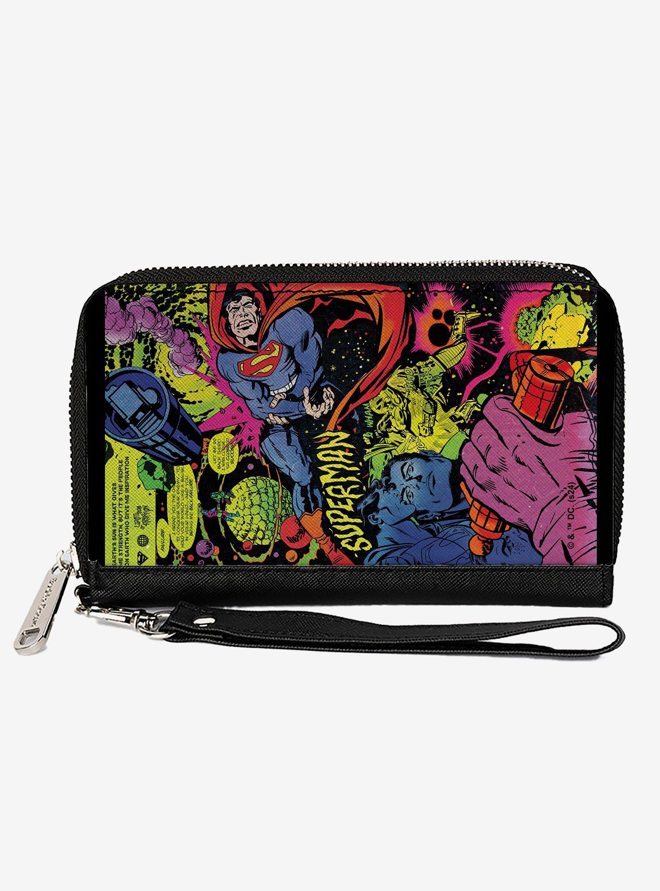 DC Comics Superman Last Son of Krypton Scenes Multi Zip Around Wallet, , hi-res