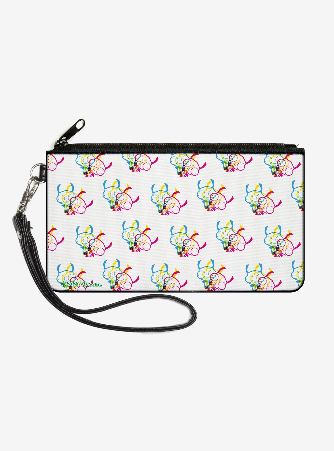 Invader Zim Triple GIR Stack Multi Zip Clutch Wallet, , hi-res