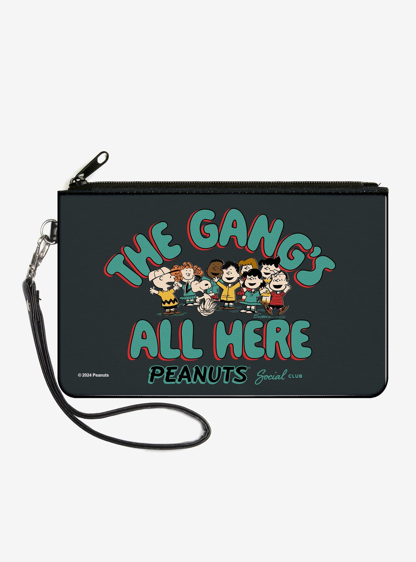 Peanuts Gang 75th The Gangs All Here Group Zip Clutch Wallet, , hi-res