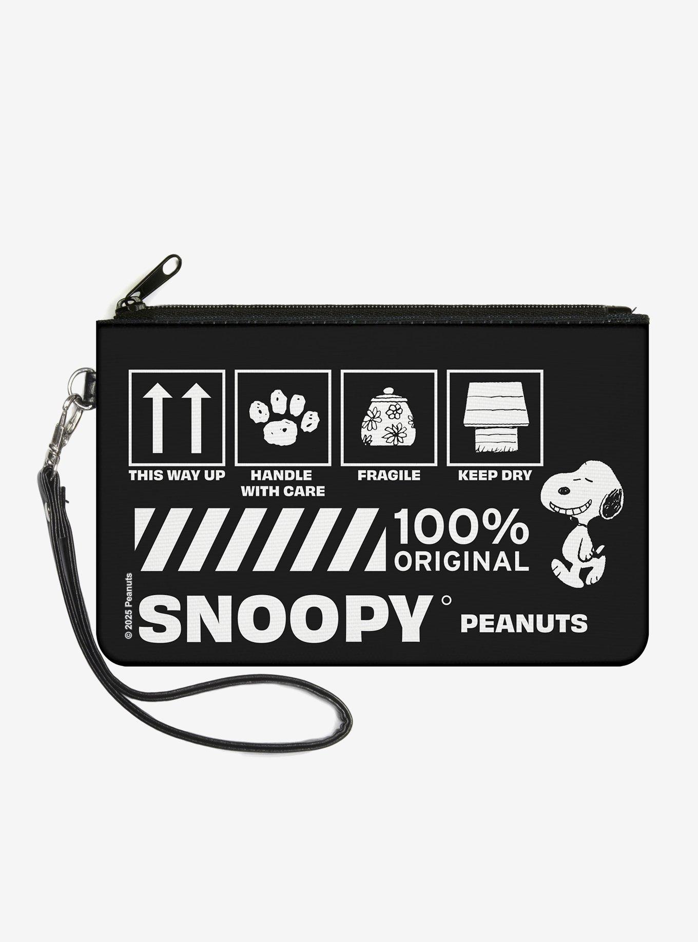 Peanuts Snoopy Care Symbols 100% Original Zip Clutch Wallet, , hi-res