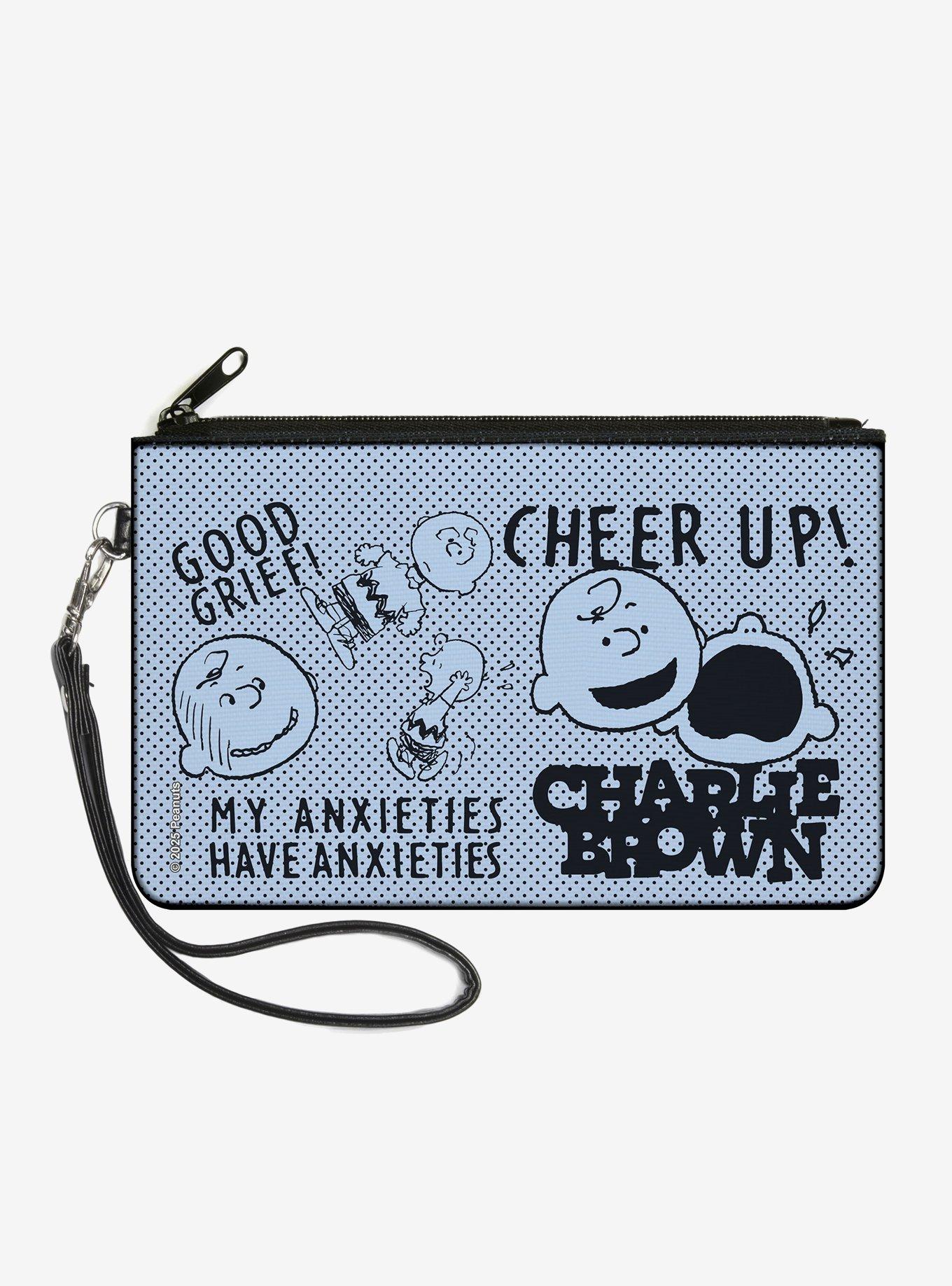 Peanuts Charlie Brown Poses and Quotes Zip Clutch Wallet, , hi-res