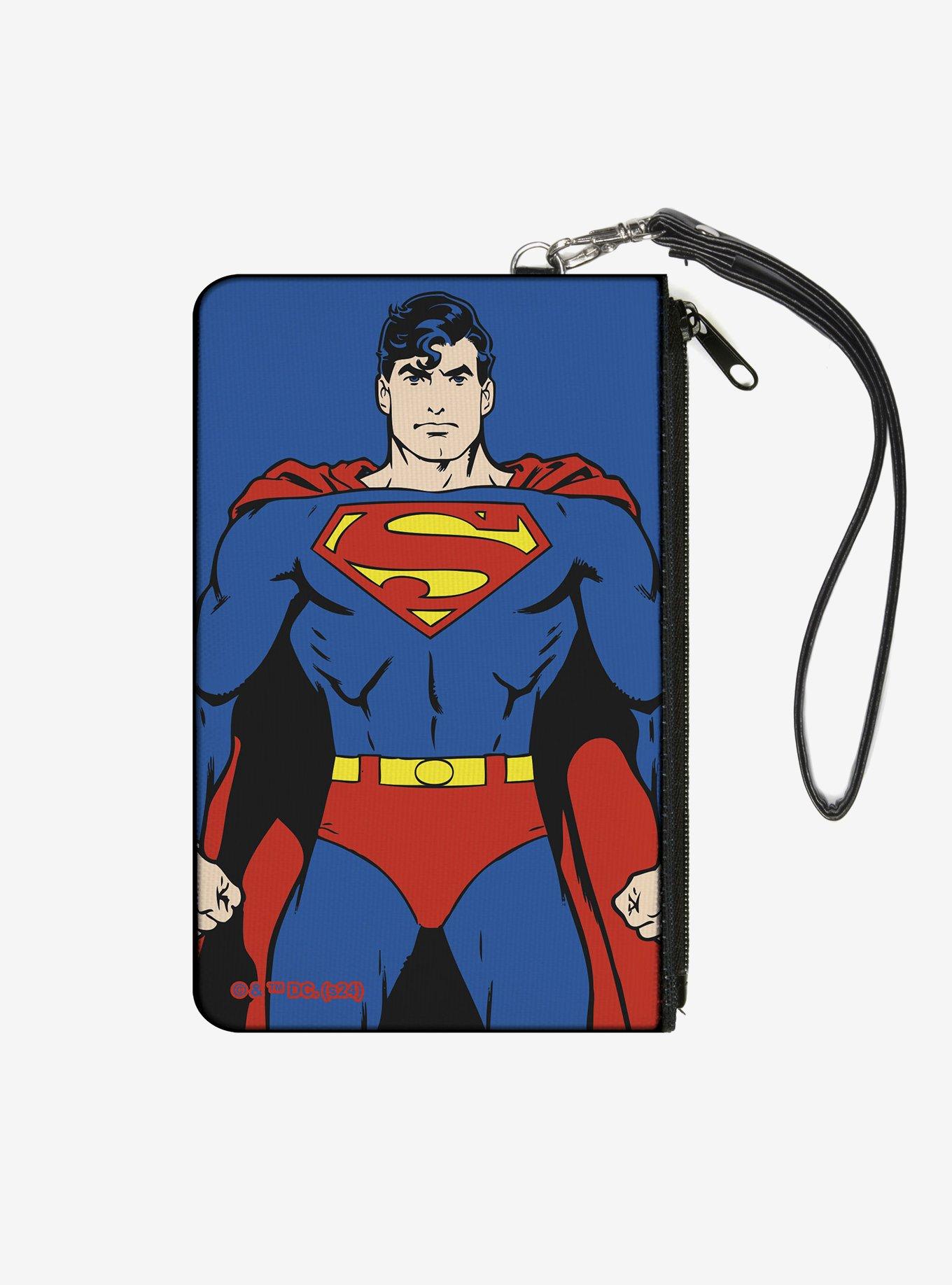 DC Comics Superman Standing Zip Clutch Wallet, , hi-res