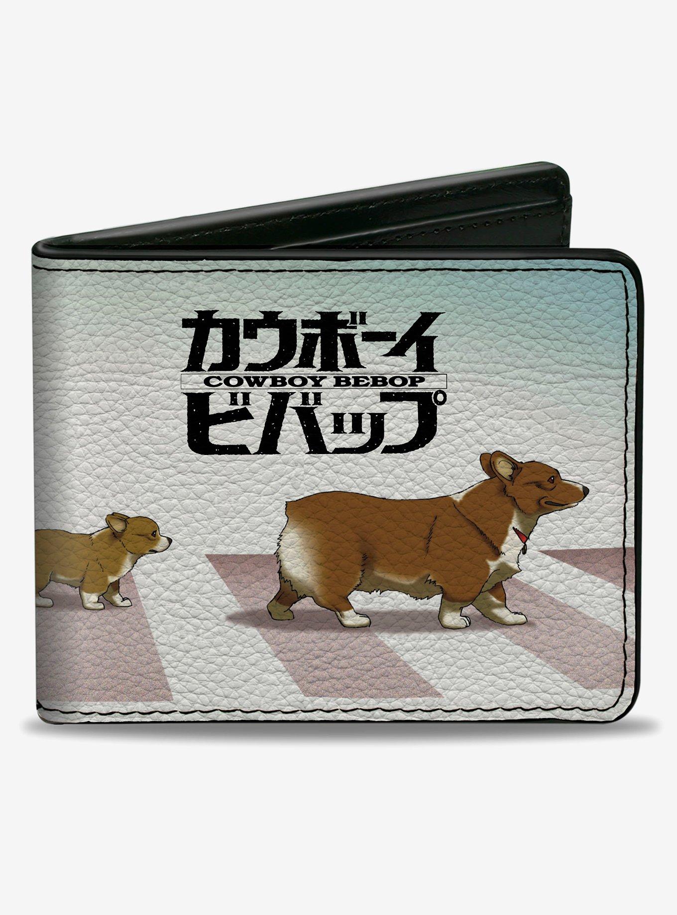 Cowboy Bebop Ein With Family and Title Fade Bifold Wallet, , hi-res