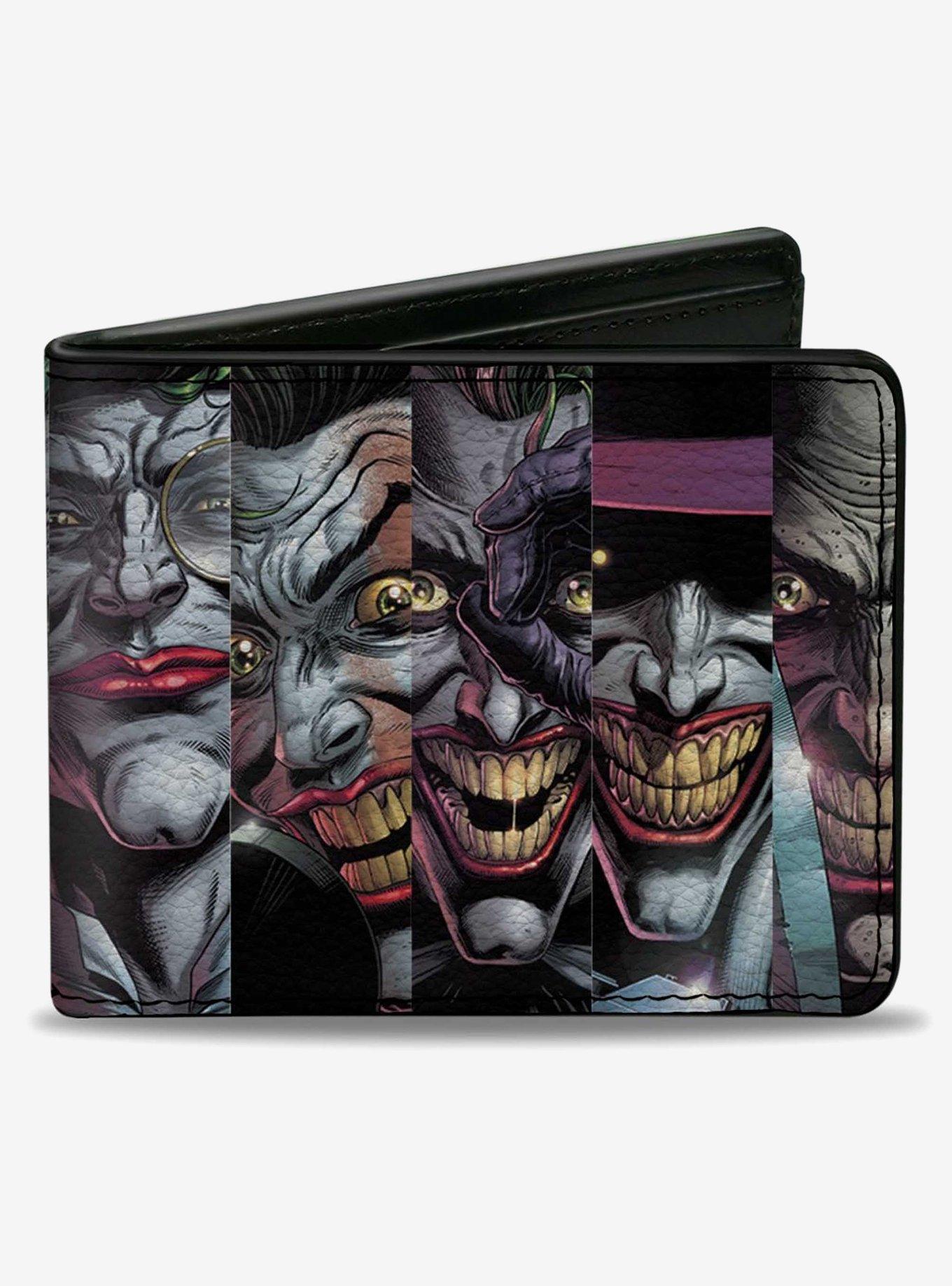 DC Comics The Joker Ten Comic Book Cover Expression Bifold Wallet, , hi-res