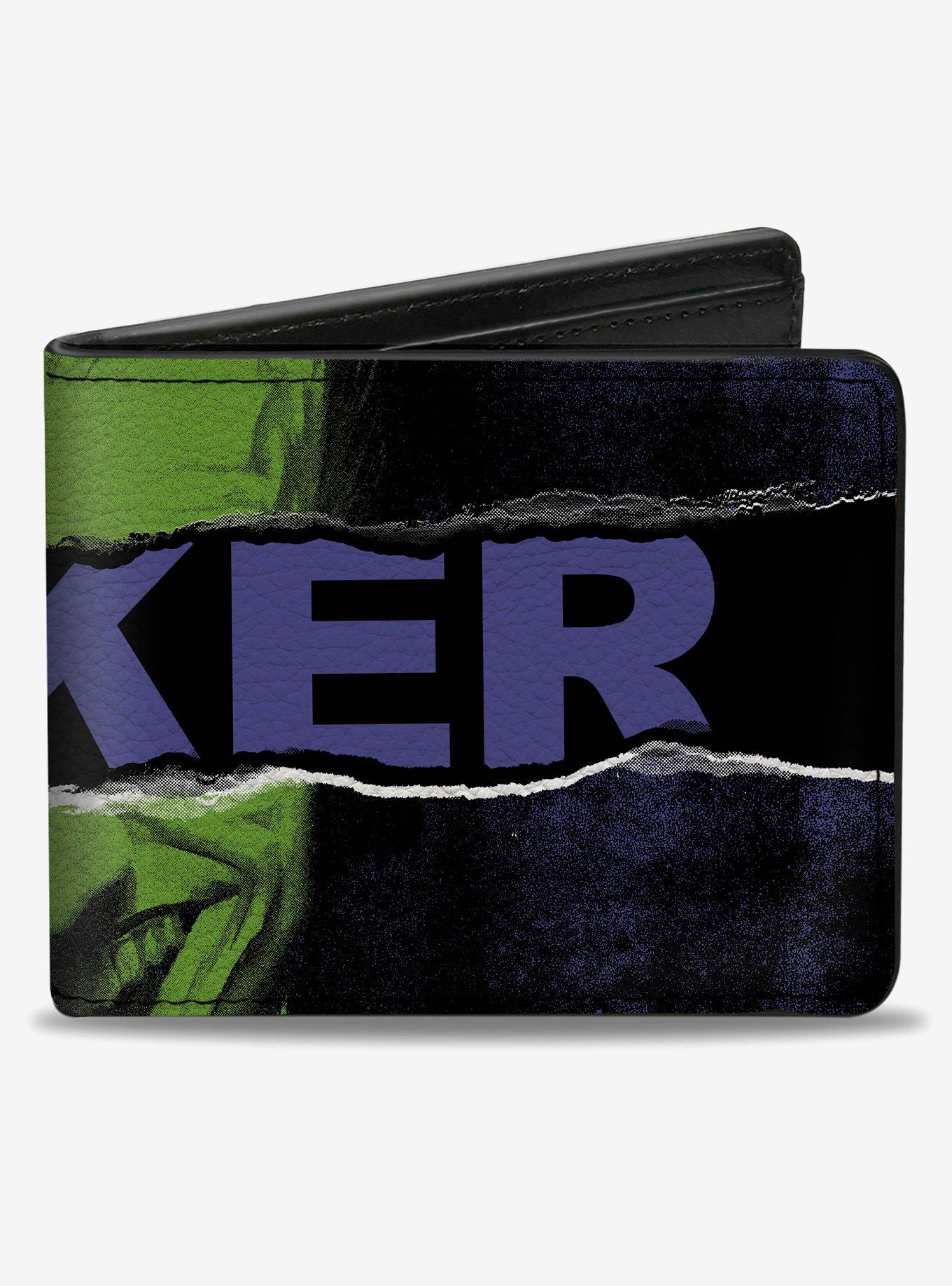 DC Comics The Joker Smiling and Text Over Eyes Bifold Wallet, , hi-res
