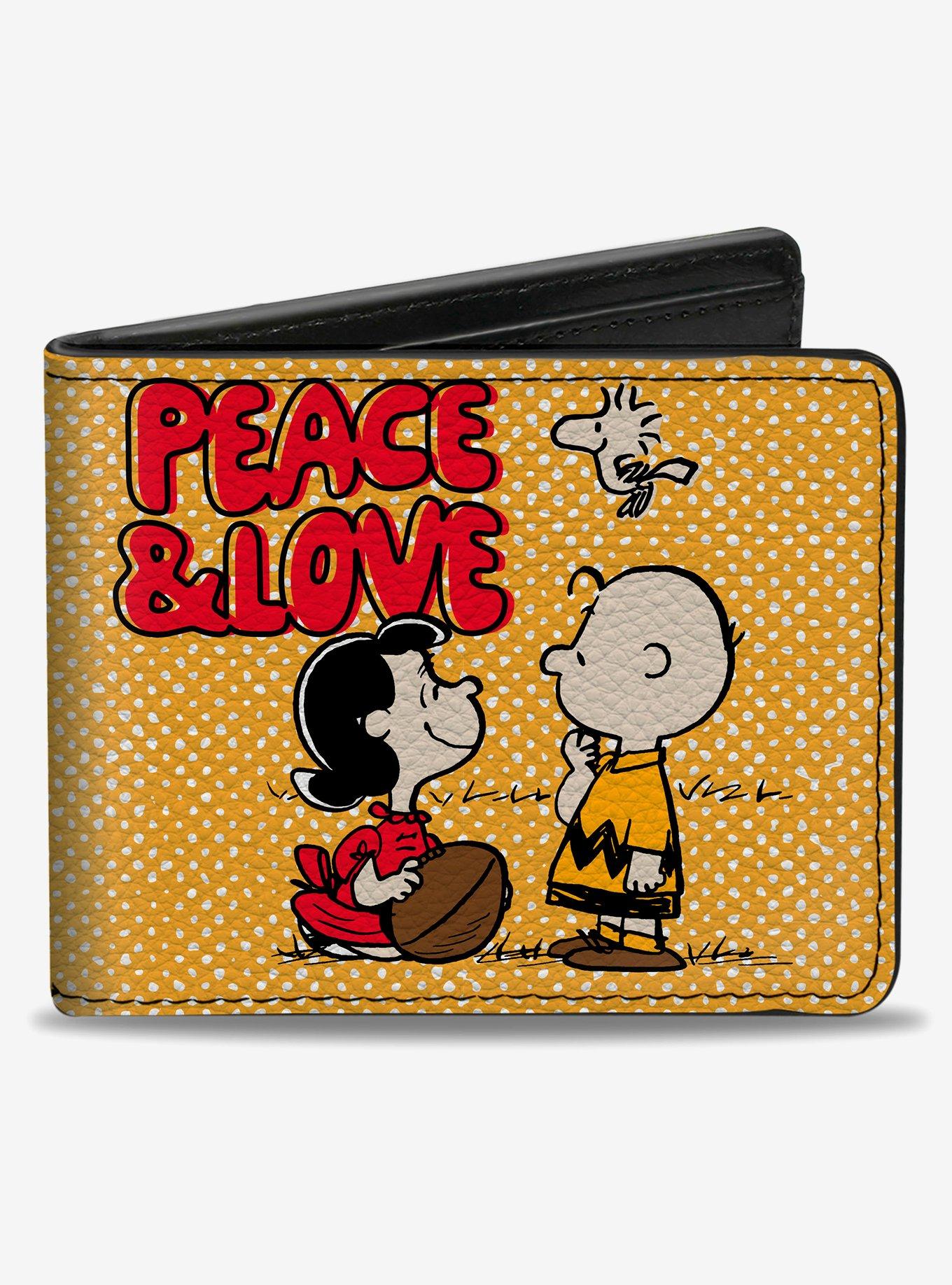 Peanuts Social Club Peace and Love Scenes Bifold Wallet, , hi-res