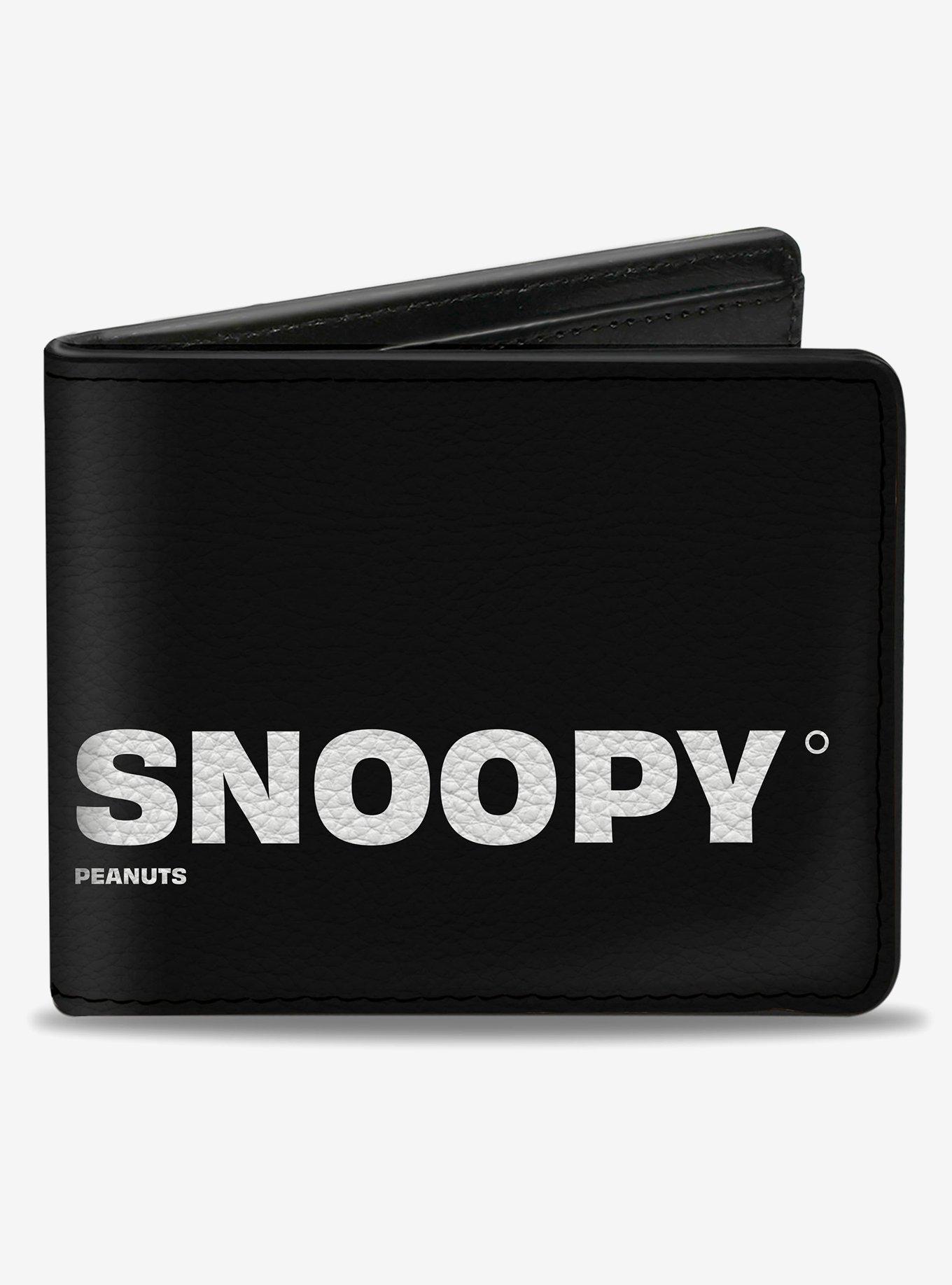Peanuts Snoopy Care Symbols 100% Original Bifold Wallet, , hi-res