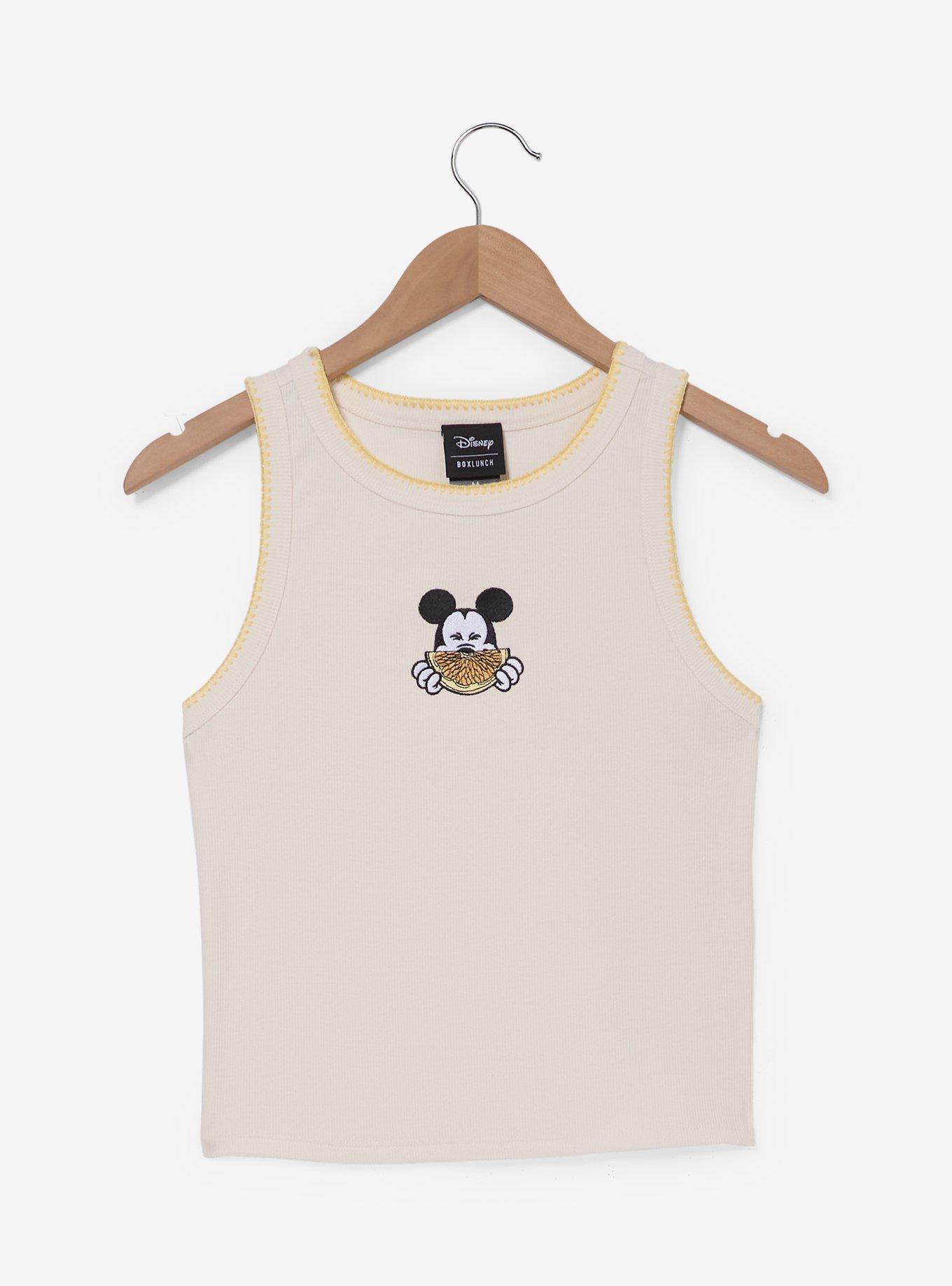 Disney Mickey Mouse Lemon Embroidered Tank Top, , hi-res