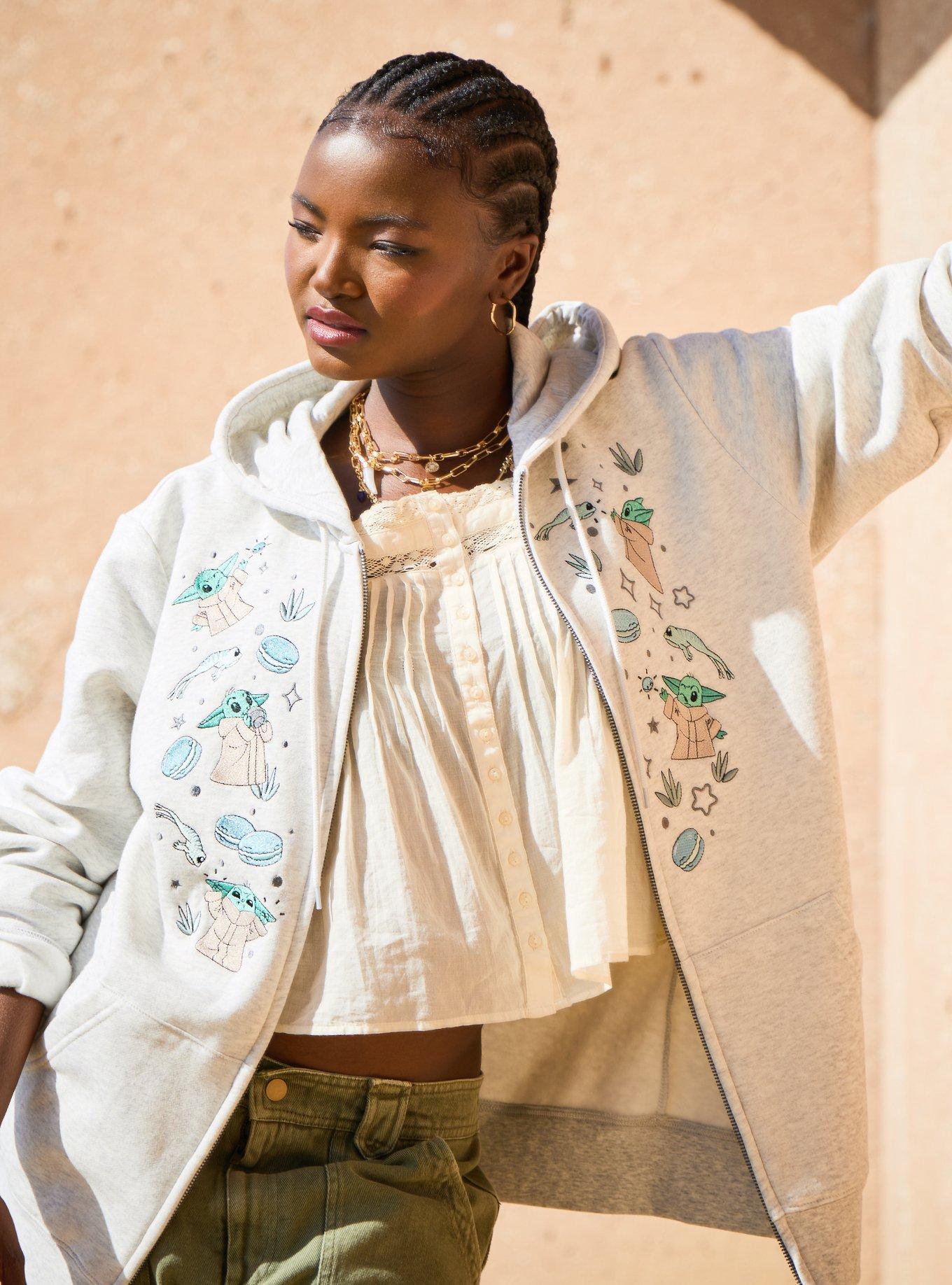 Our Universe Star Wars The Mandalorian Grogu & Frogs Embroidered Hoodie, , hi-res