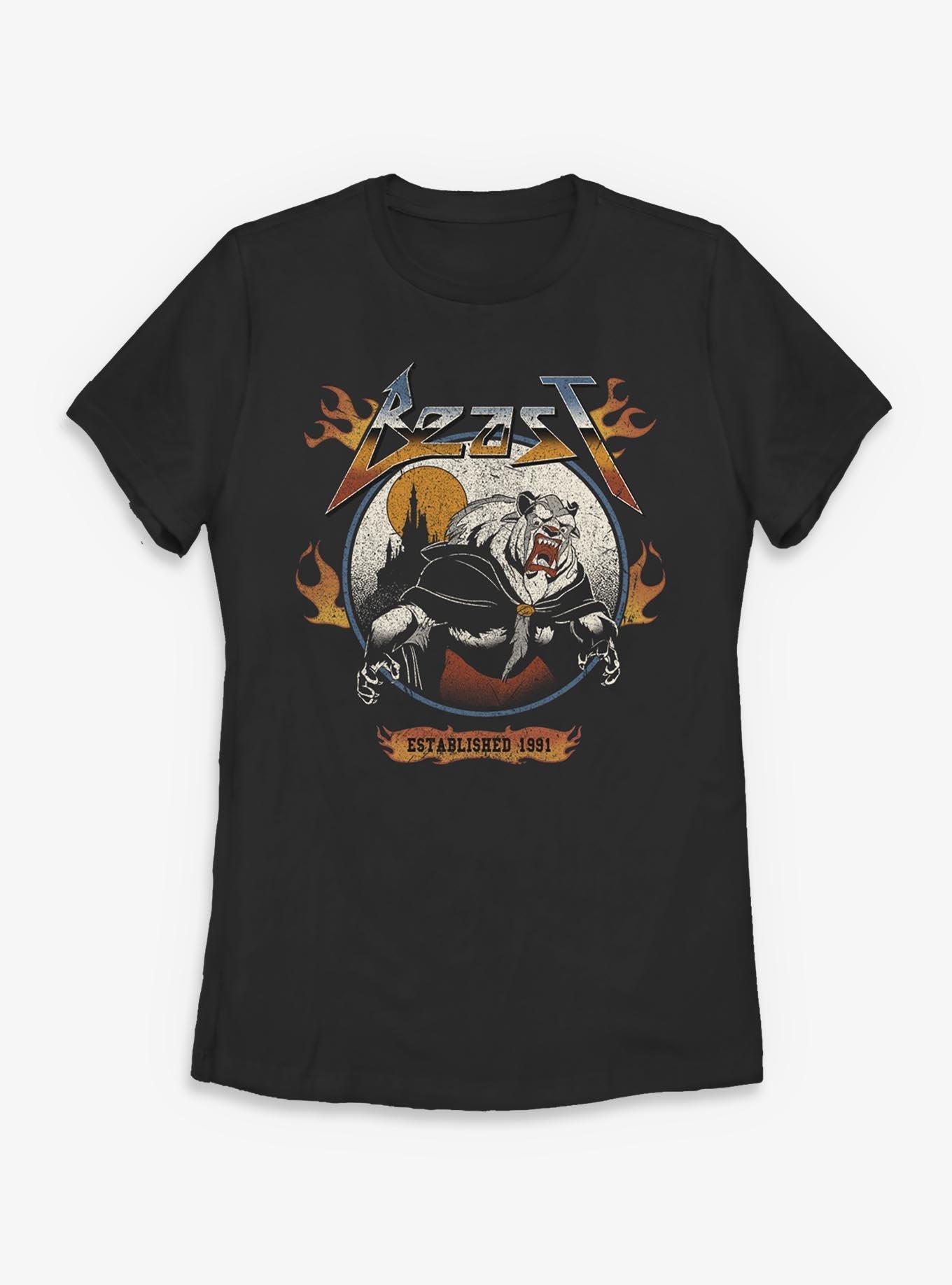 Disney Beauty and the Beast Beast Flame Womens T-Shirt, , hi-res