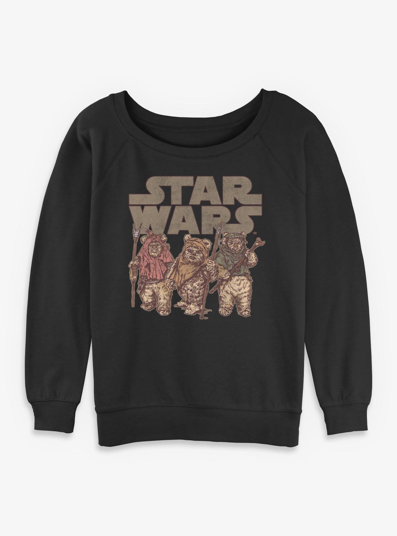 Star Wars Ewok Group Womens Slouchy Sweatshirt, , hi-res